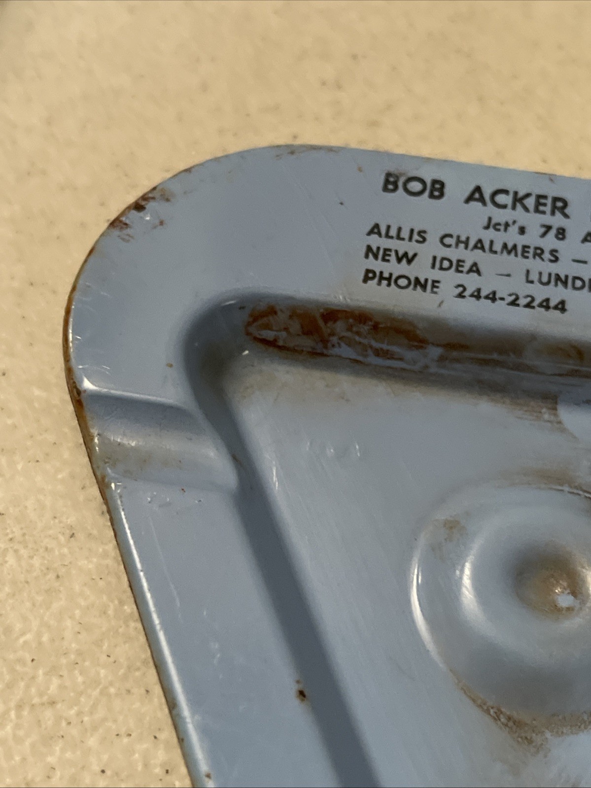 VINTAGE Mt. CARROLL IL. BOB ACKER IMPLEMENT ALLIS CHALMERS-NEW HOLLAND-NEW IDEA