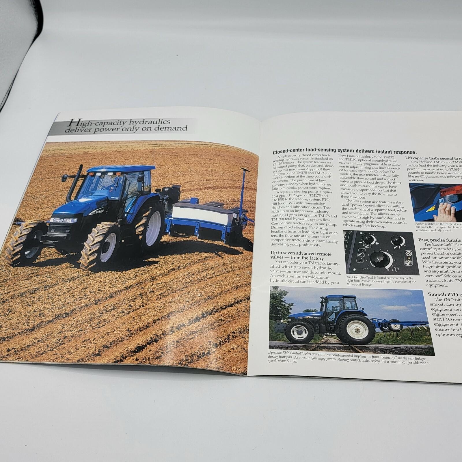 New Holland 95 to 160 PTO hp Tractors Sales Brochure TM120 TM130 TM140 – TM190