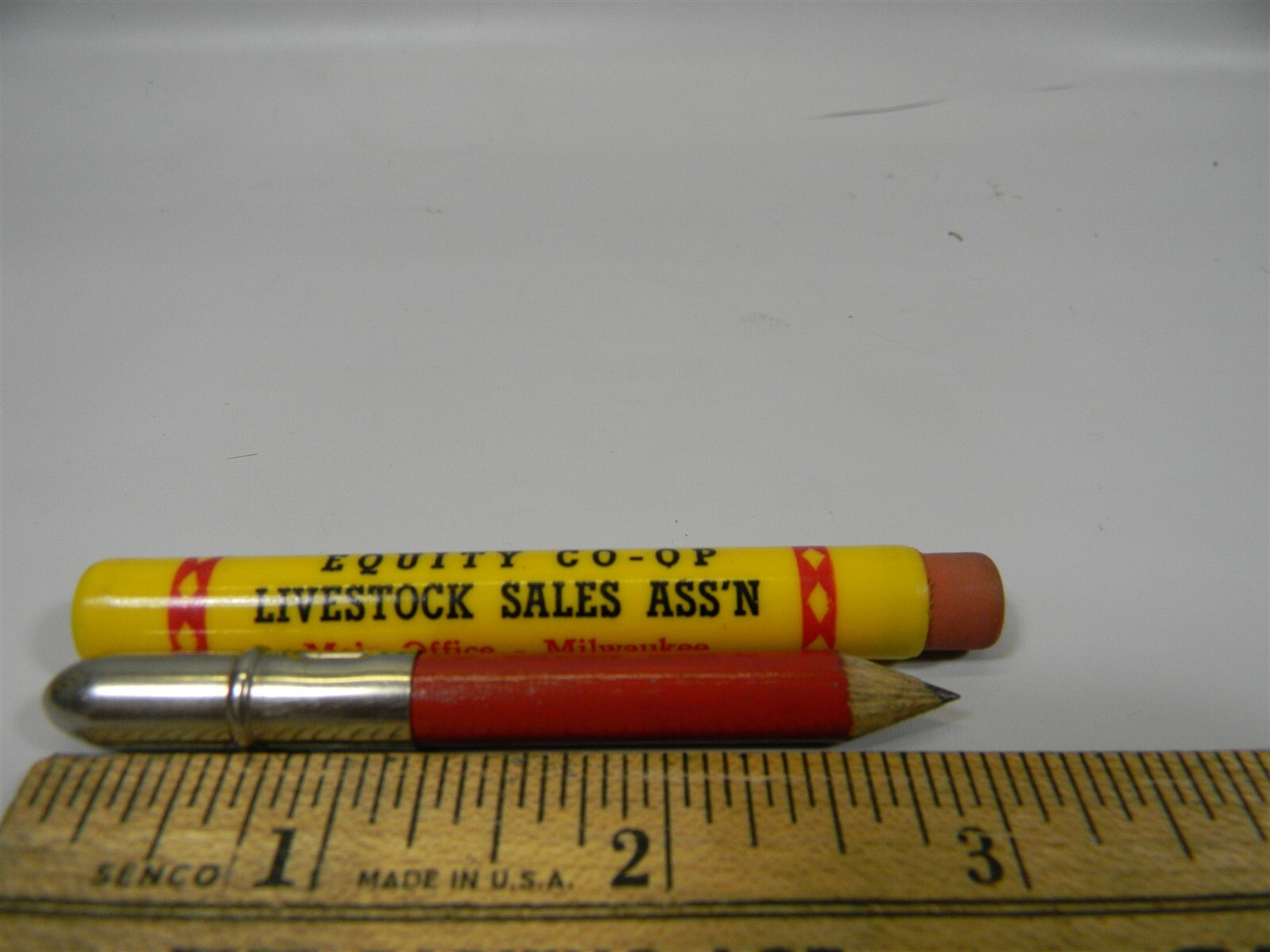 Vintage Equity Co-Op Livestock Sales Wis. Advertising Bullet Pencil – #19 2D