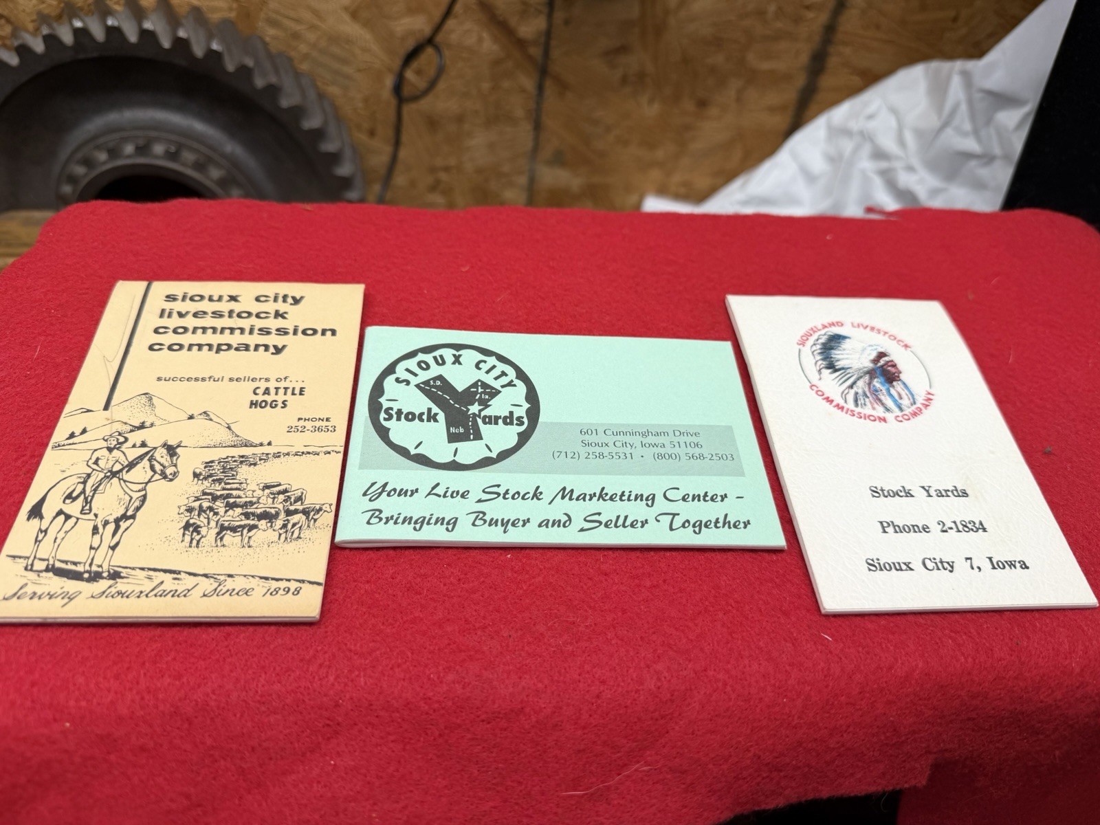 Vintage Sioux City Livestock Commission Company Note Pads