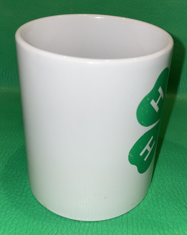 4H Club Coffee Cup Mug 4 H Green Four Leaf Clover