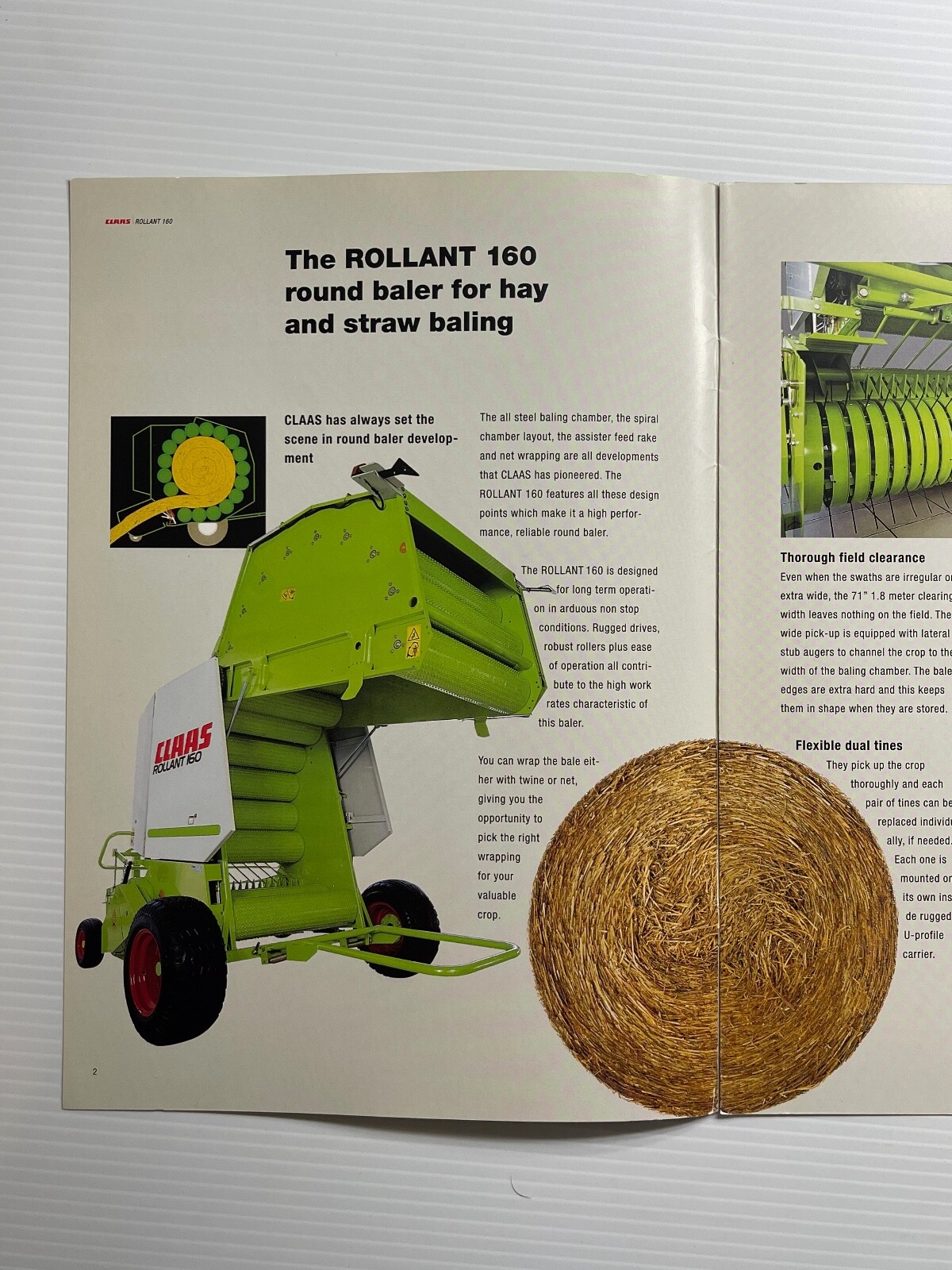 CLAAS Rollant 160 Round Baler Sales Brochure *2004* (Showroom Sales Book)