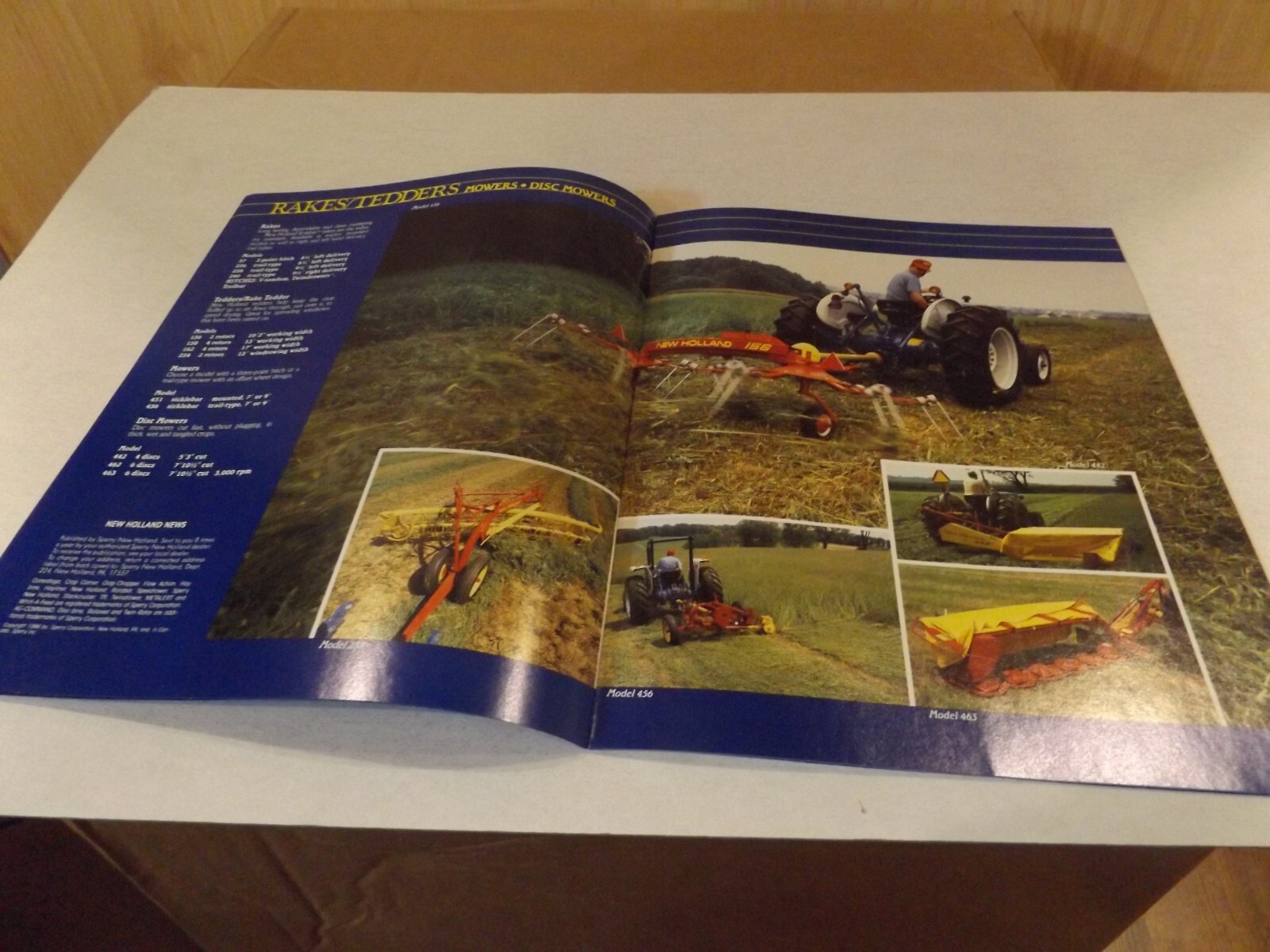 SPERRY NEW HOLLAND NEWS EQUIPMENT BUYER&rsquo;S GUIDE 1986, LIT # 6175164
