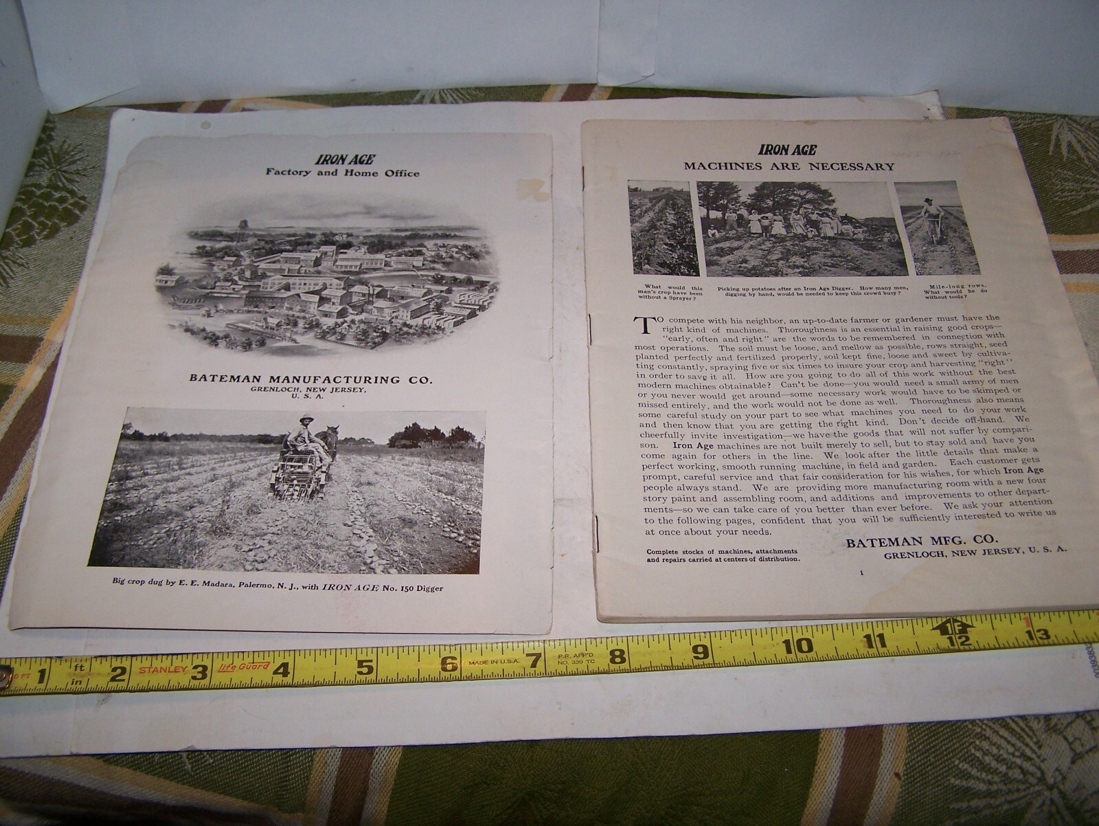 IRON AGE 1910 Full Line Sales Catalog Cultivator Plow Planter Farm Garden NICE!