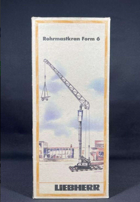 NZG Liebherr Rohrmastkran Form 6 Model Crane, with Original Box