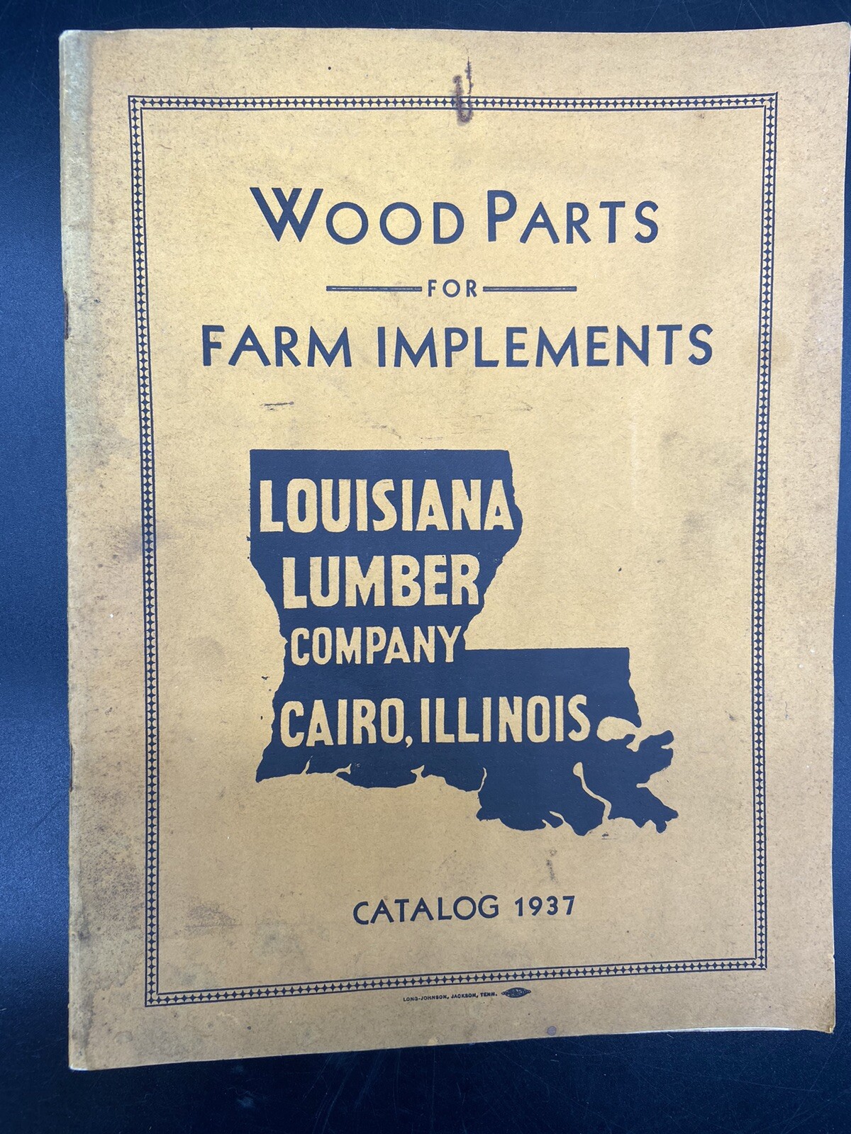 1937 Louisiana Lumber Company Catalog Cairo Illinois Wood Farm Implement Parts
