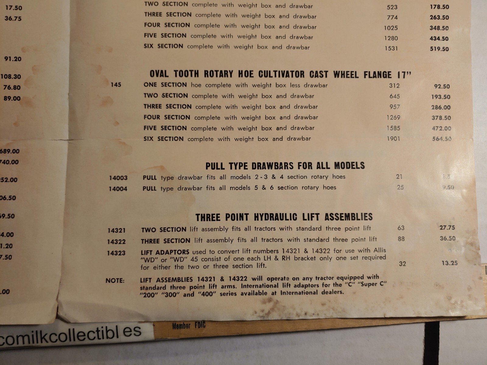 Vintage 1960 L. H. Schultz Co Schultz Rotary Mower Sales Brochure & Price List