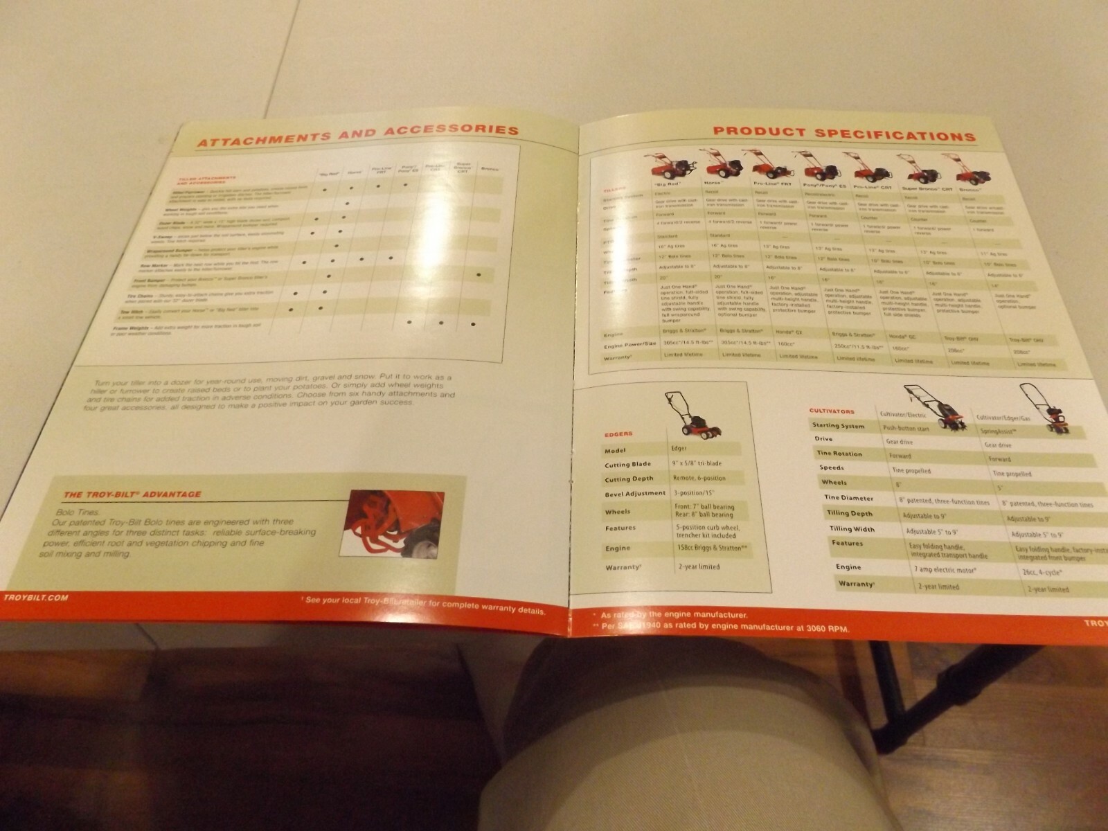 TROY-BILT TILLERS, CULTIVATORS, AND EDGERS, LIT. # 773-04004 02/10 2010