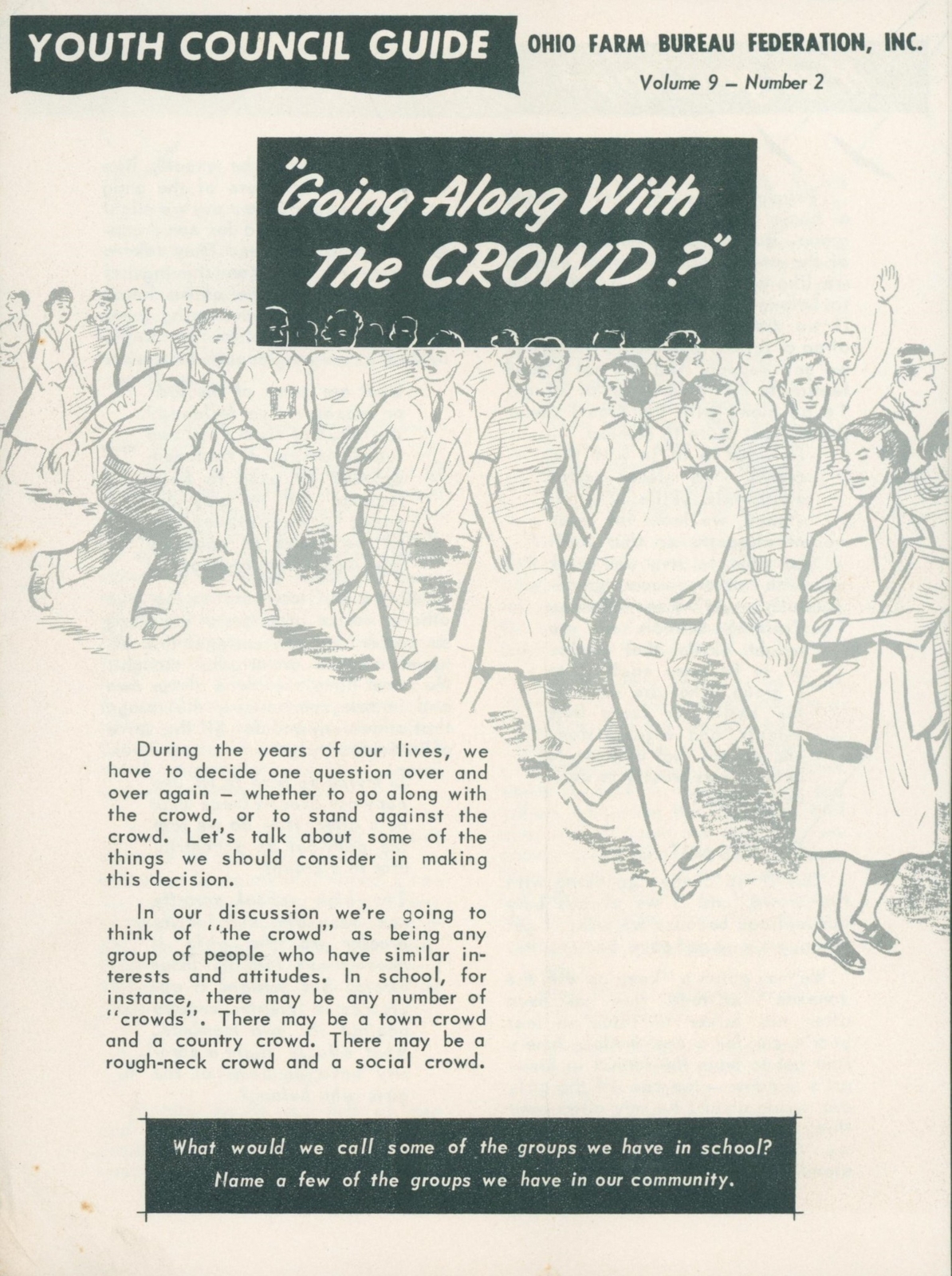 c1950 Ohio Farm Bureau Going Along Article Foreign Student Visitors Photo Rural