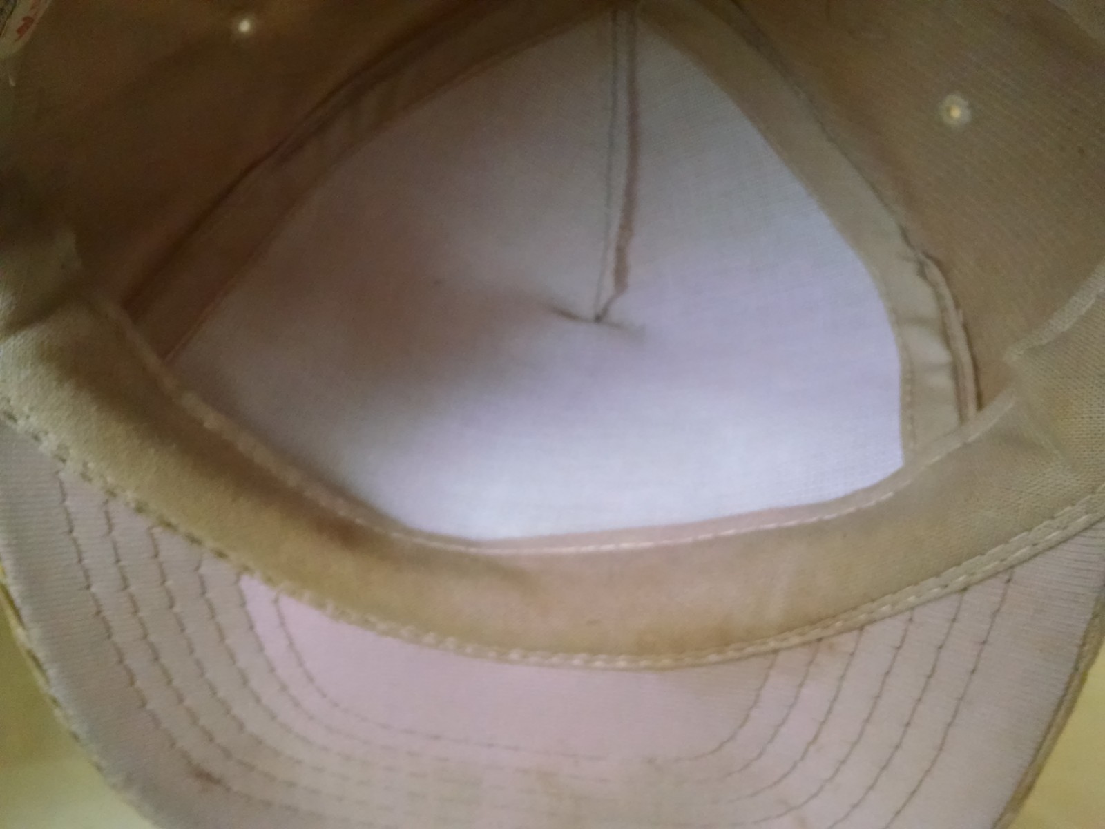 WAMPLER LONGACRE HAT BASEBALL BALL CAP TAN CORDUROY PATCH ADJ SNAPBK YUPOONG.