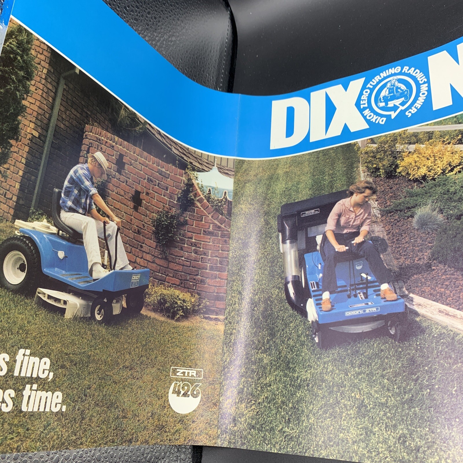 Original NOS 1982 Dixon ZTR 308-426-424-425-Zero Turn Mower Sales Brochure