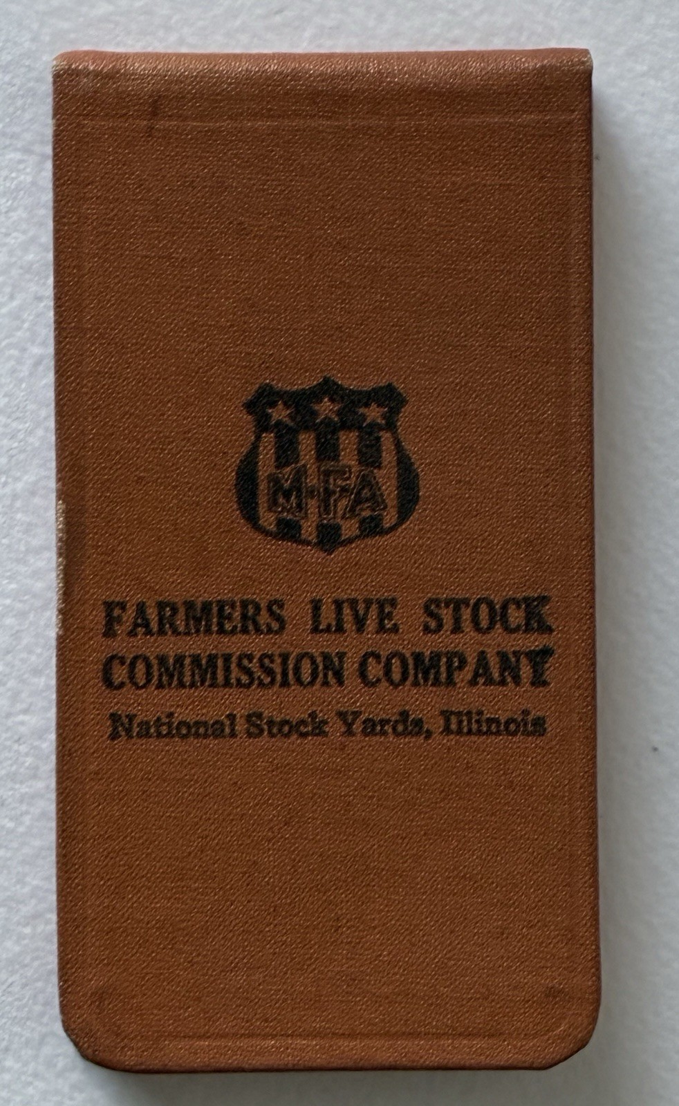 1938 Farmers Livestock Commission National Stock Yards IL Calendar Mini Notebook