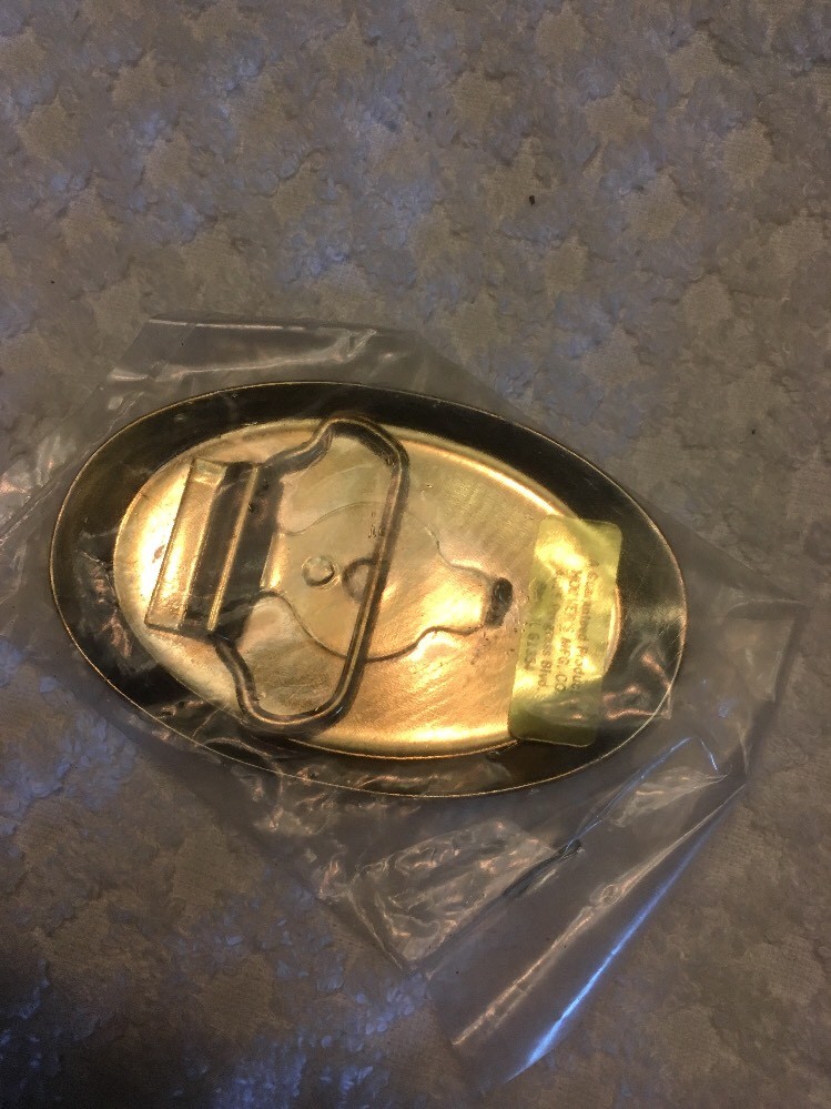 NEW UNOPENED « DROTT » HEAVY EQUIPTMENT COLLECTOR BELT BUCKLE~USA~HOOVER&rsquo;S MFG. CO