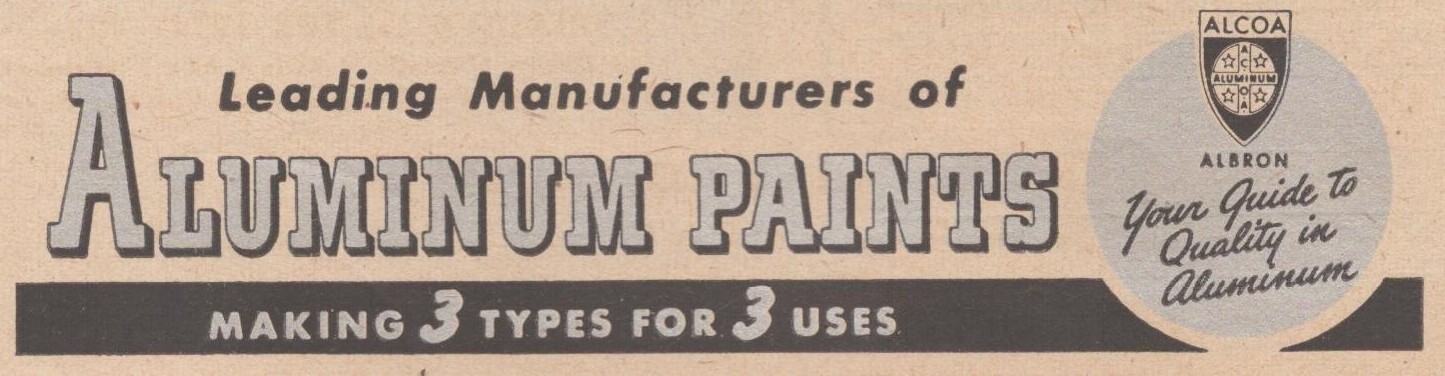 Alcoa Aluminum House Masonry Enamel Paints Farm House Barn Vintage Print Ad 1946