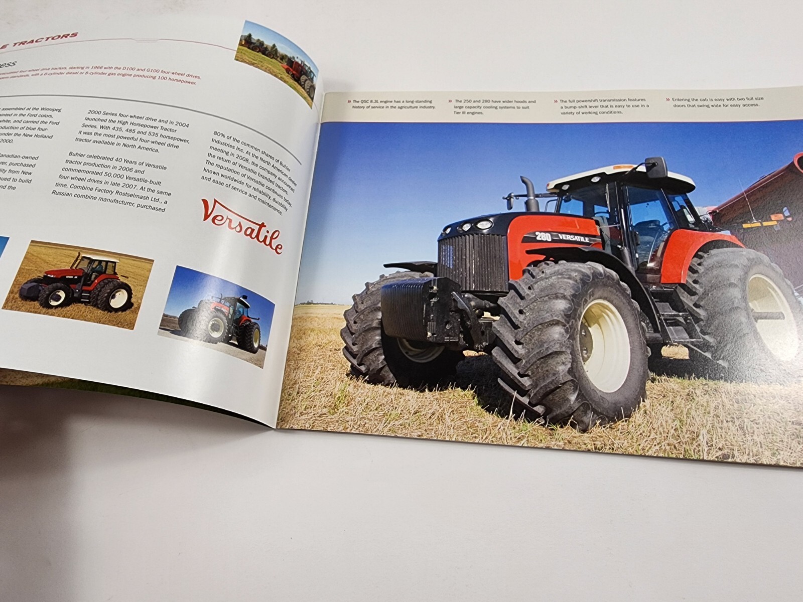 Versatile 250 To 280 HP Row Crop Tractor Advertisement Brochure FCCA 2008