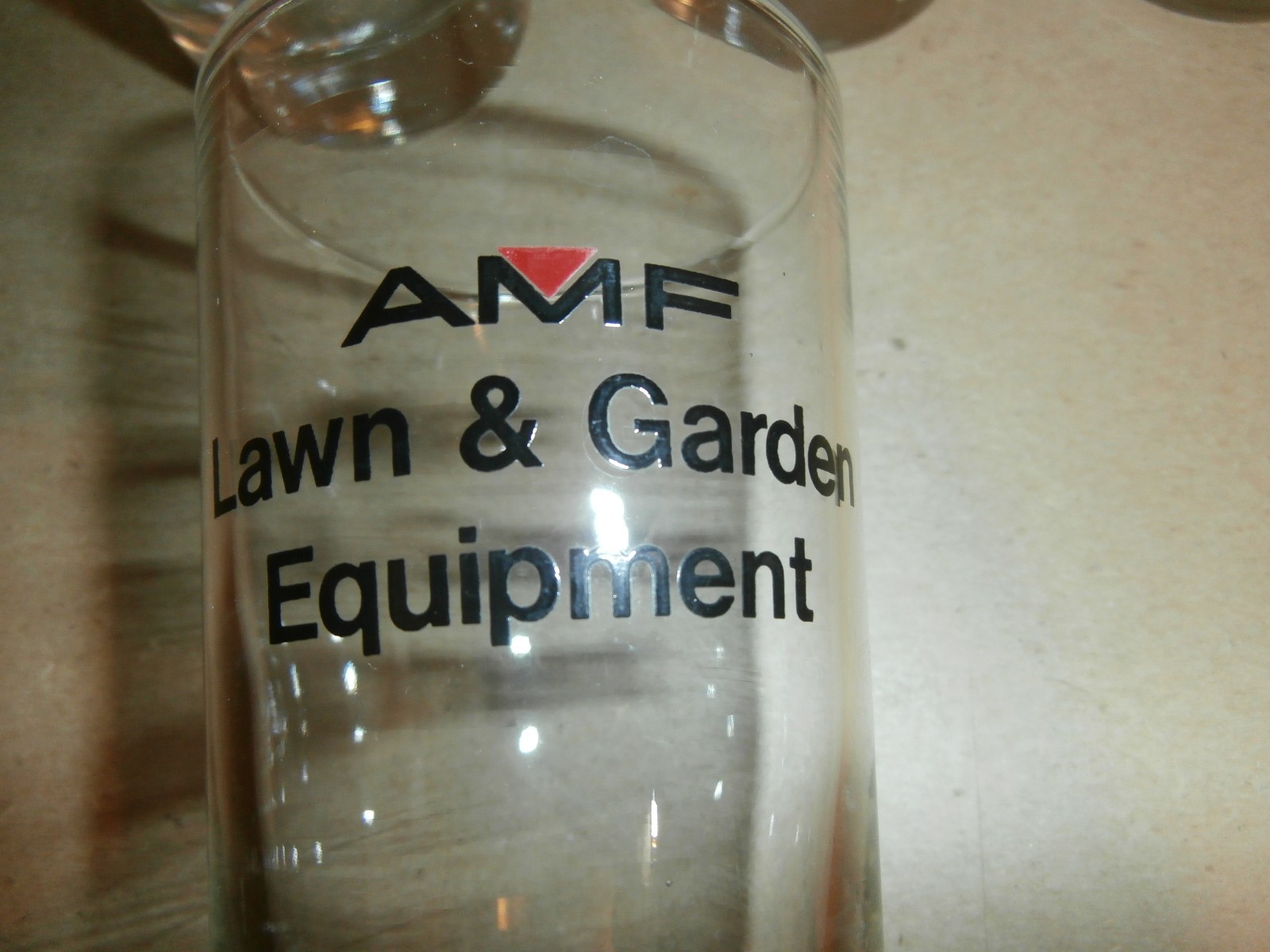 6 Vintage AMF Lawn & Garden Equipment Advertising Glasses