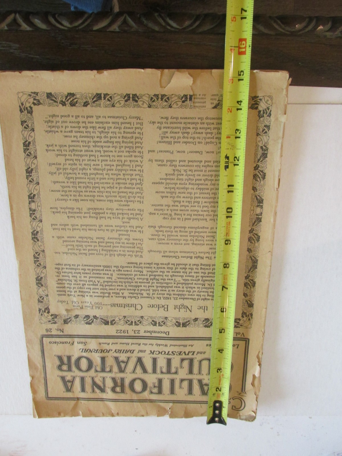 VTG 1922 California Cultivator Livestock Dairy Journal Weekly Rural Home Ranch
