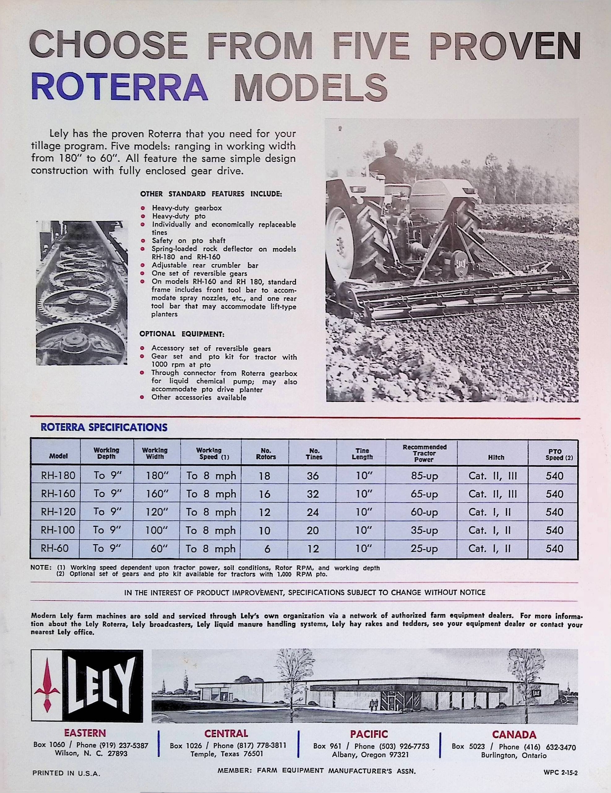 Vintage Farm Brochure LELY Roterra Efficient Field Preparation and Crop Success