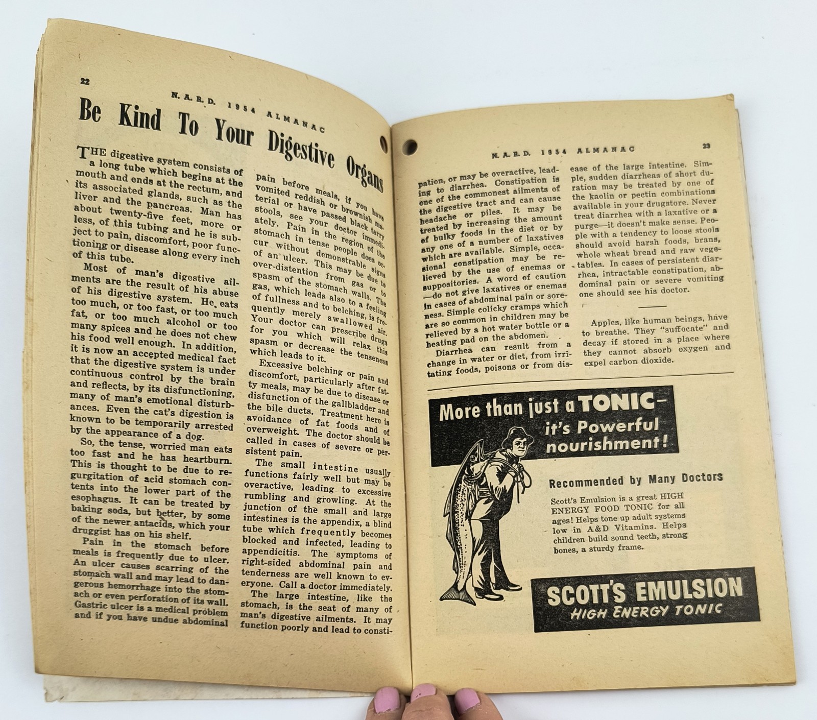 NARD Almanac Nat Druggist 1954 RX Southside Drug Store Huntington IN Indiana L2