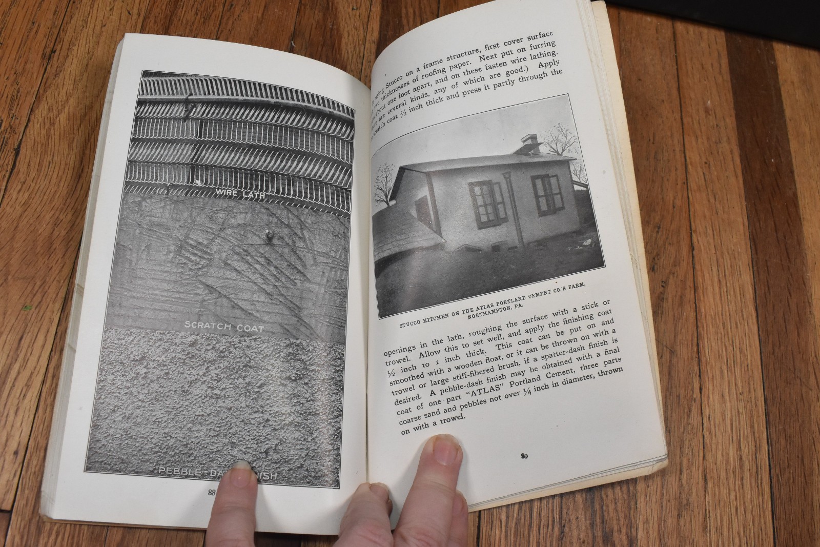 Vintage Atlas Portland Cement Co Concrete Construction Home & Farm Book 1905