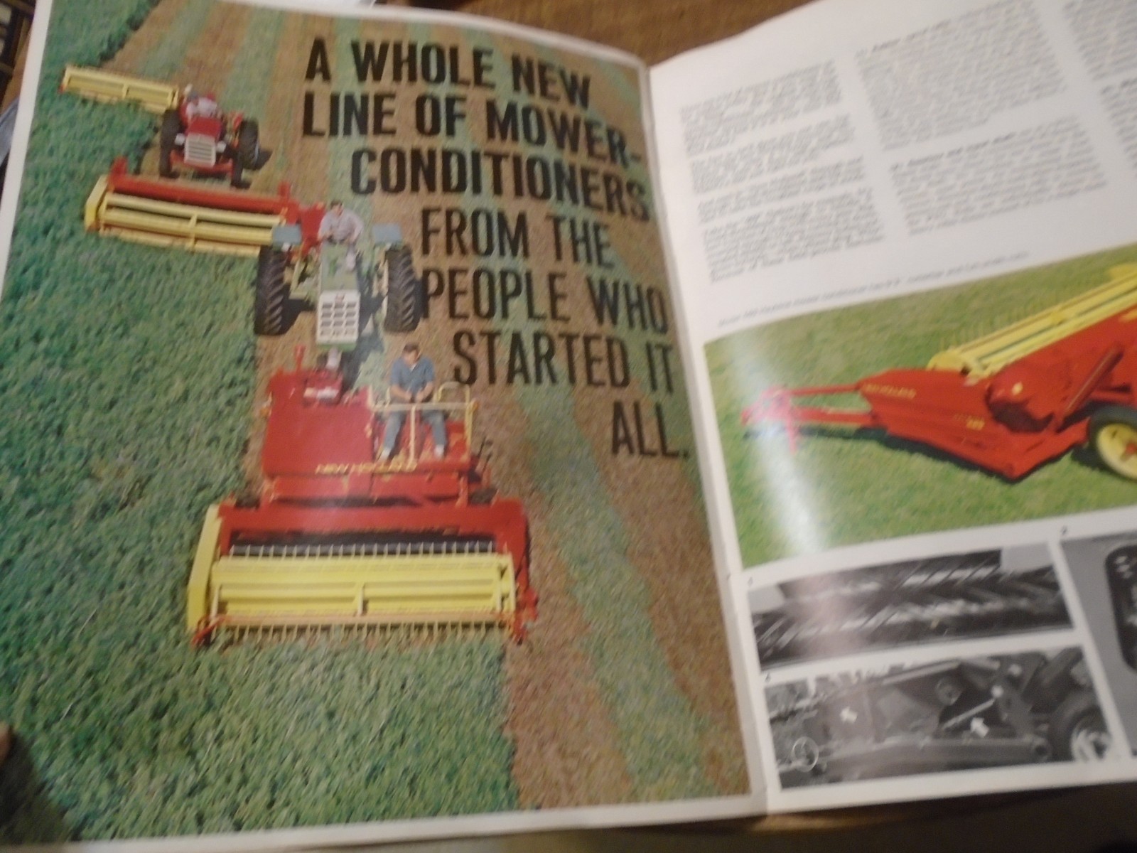 Vintage 1968 Sperry Rand New Holland Farmers Choice Baler Sales Brochure Mowers