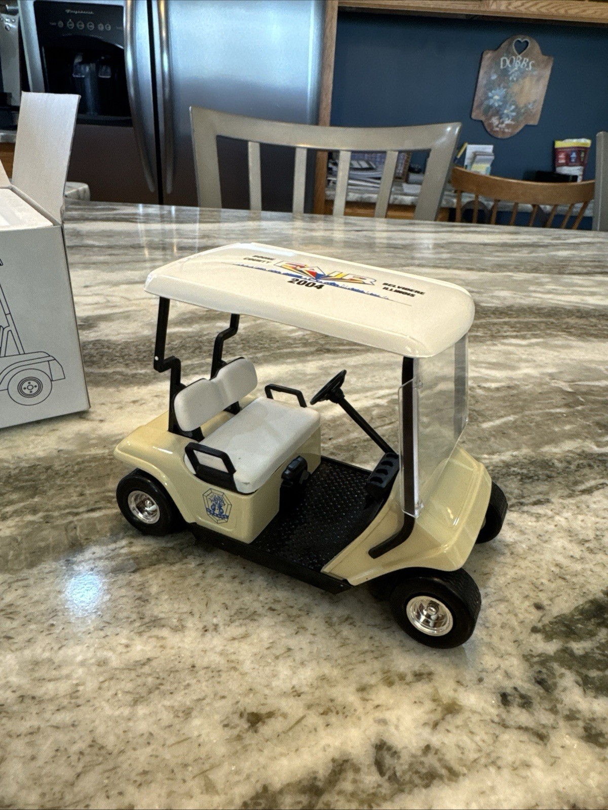 1/16 2004 speccast boone county fair belvidere,il. golf cart bank in the box new