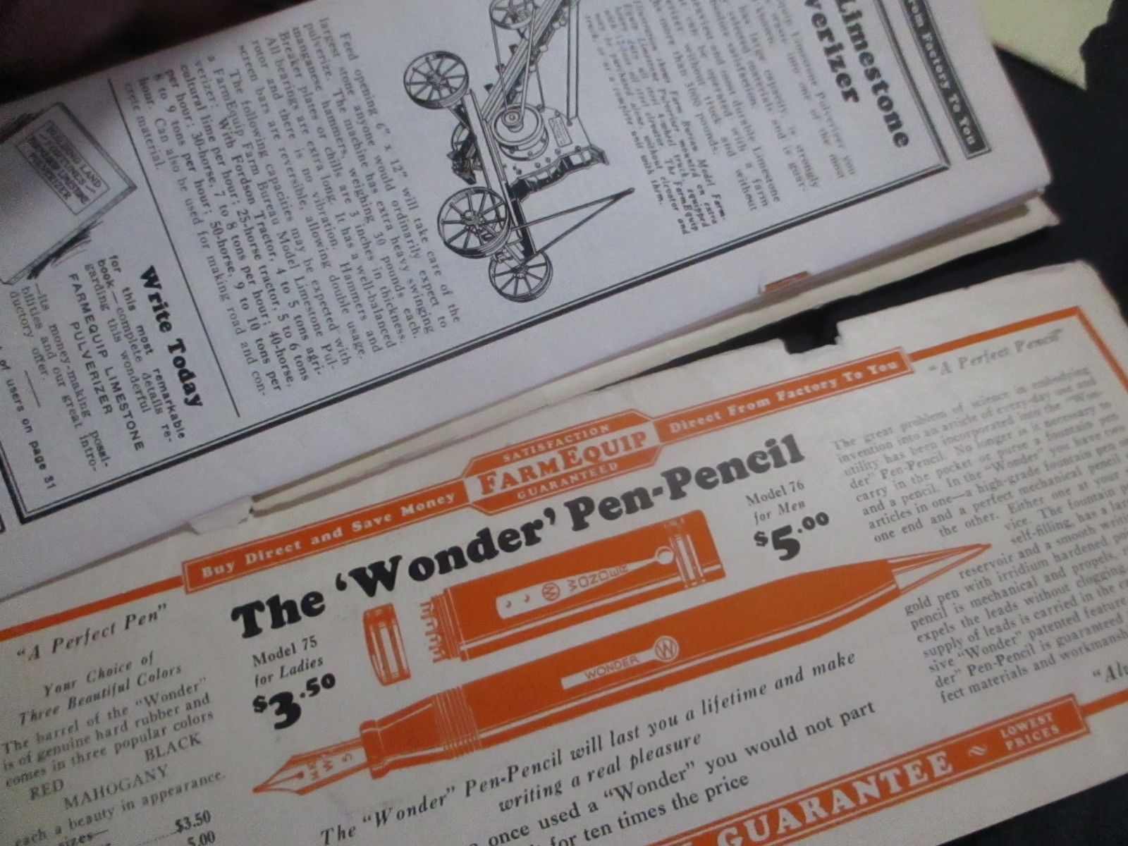 1920s Farm Equipment Bargain Bulletin Catalog Mailer