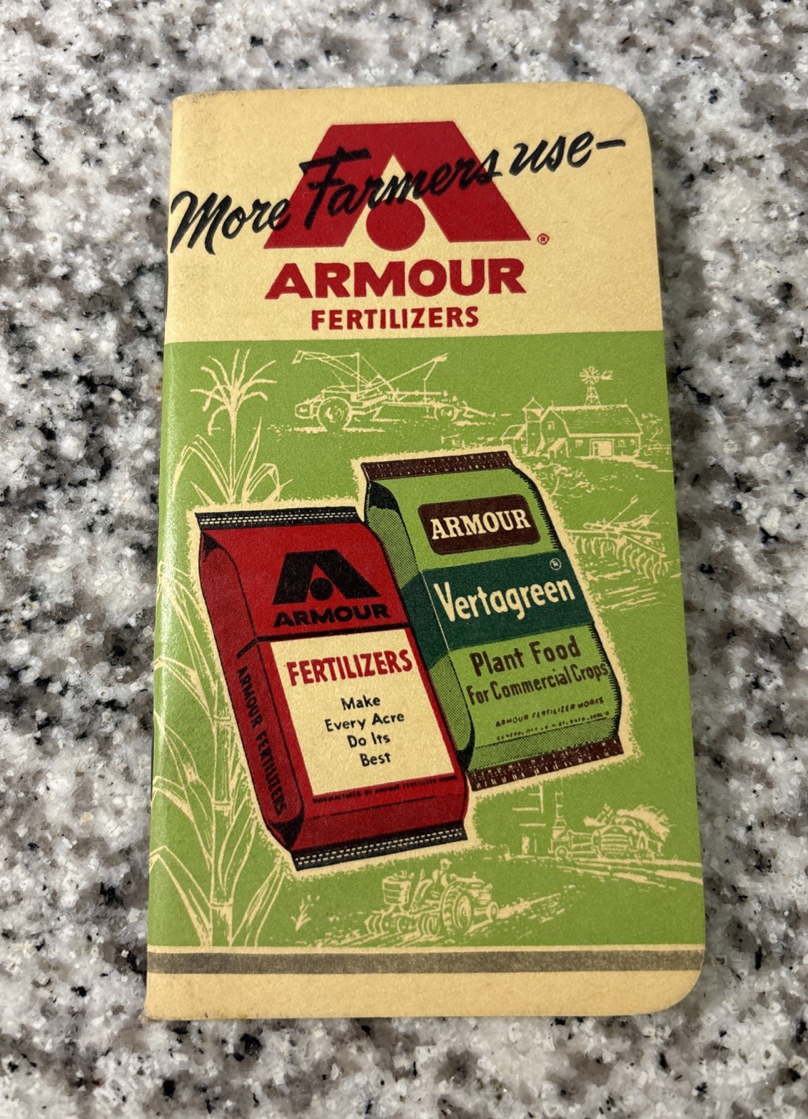 1963-64 advertising note book: Armour Fertilizers Unused