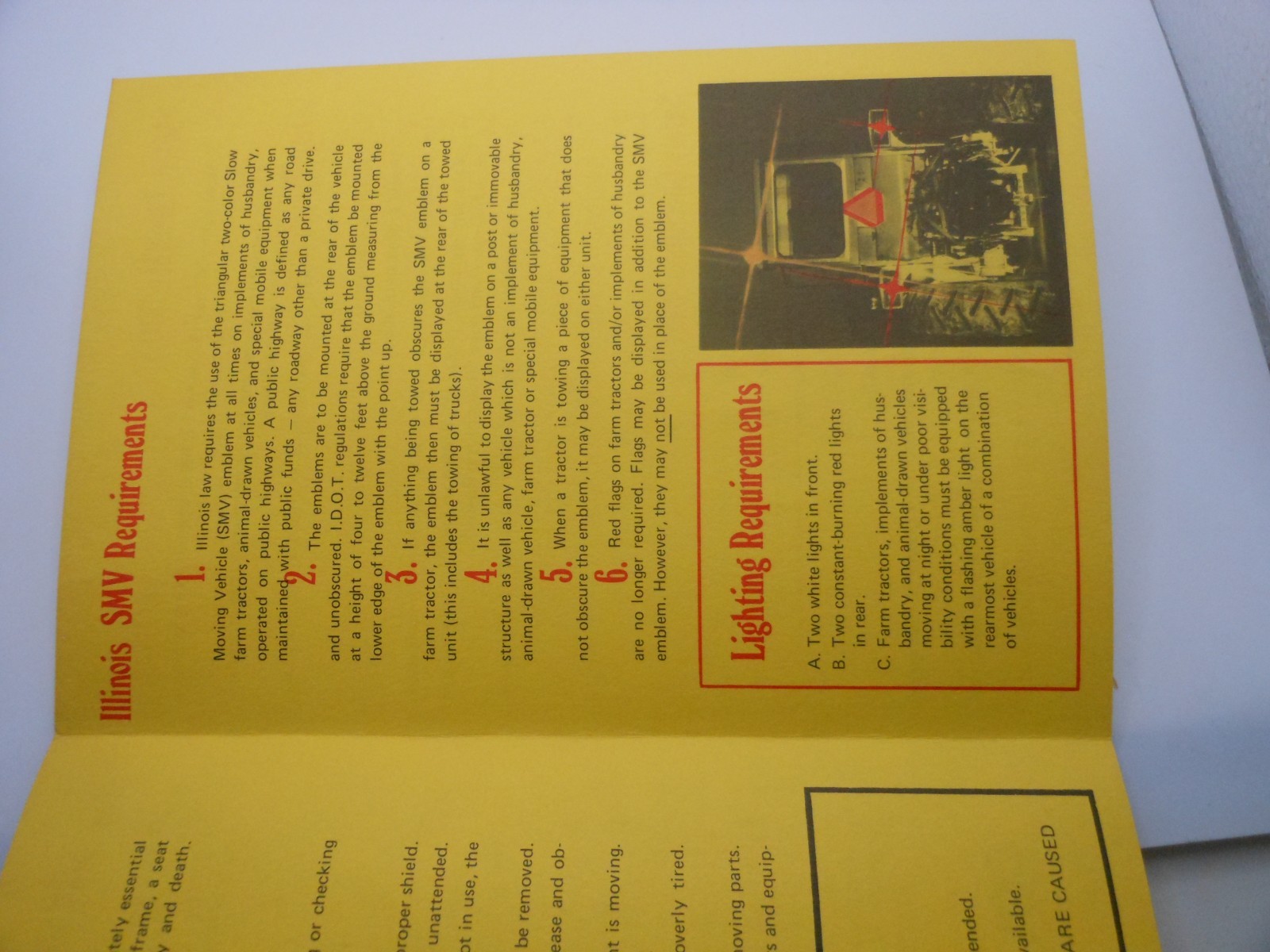 1977 Tractor Safety & You Brochure Country Companies Insurance & Investment Svc