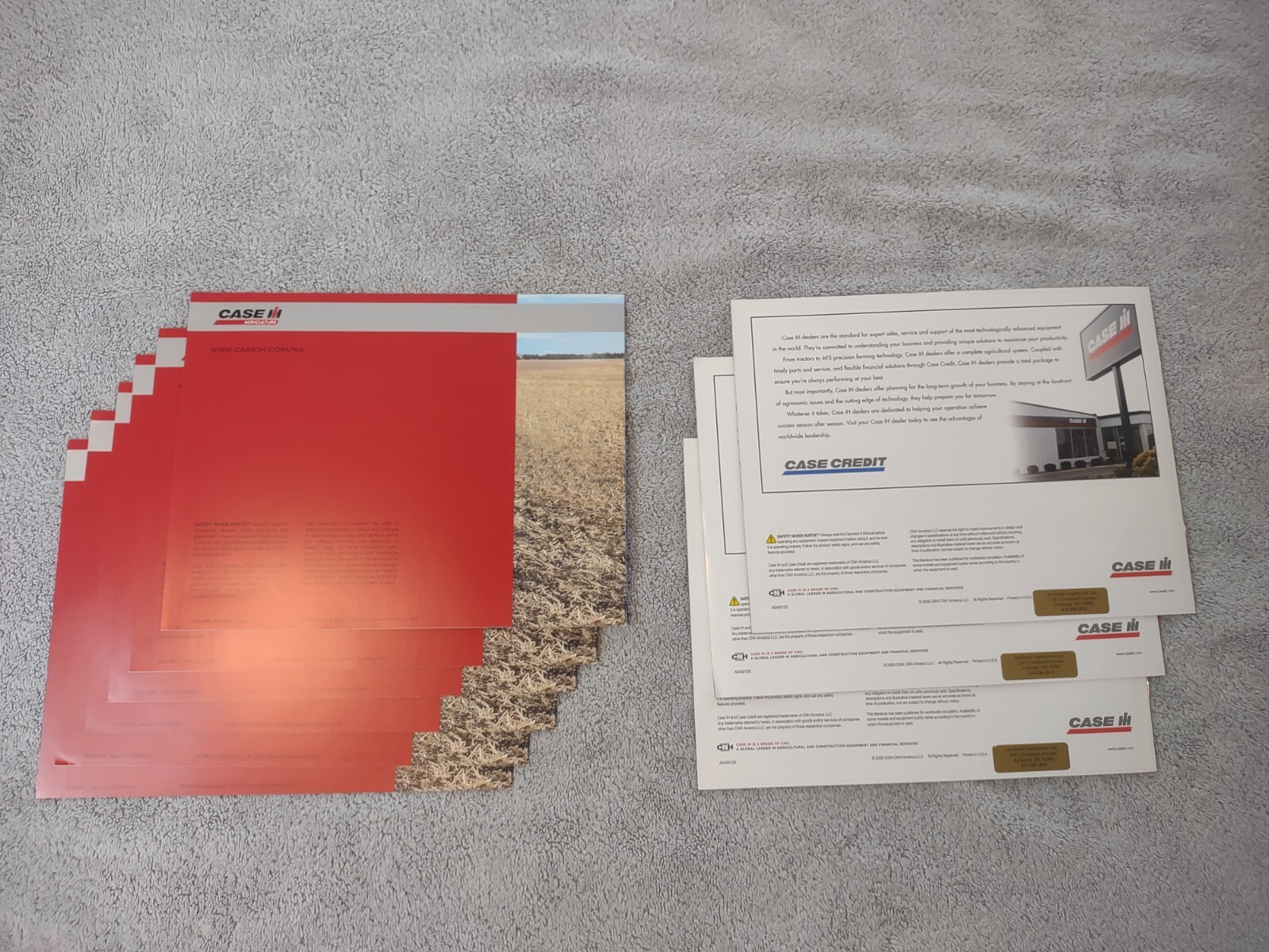 Case IH Grain Drills True-Tandem Disks Sales Brochures. Lot Of 9