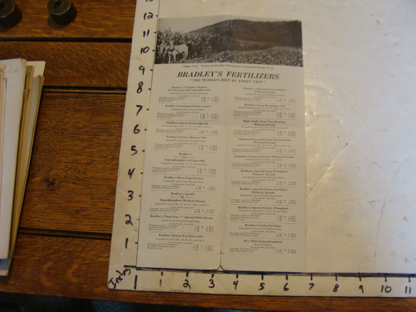 PAYING CROPS on BRADLEY&rsquo;S FERTILIZERS early undated brochure