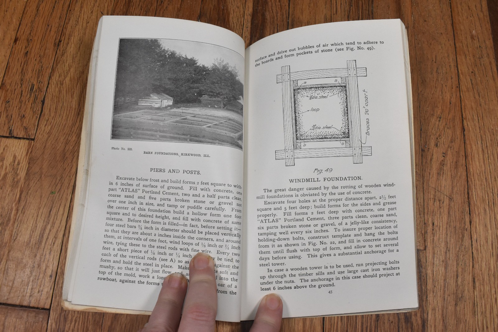 Vintage Atlas Portland Cement Co Concrete Construction Home & Farm Book 1905