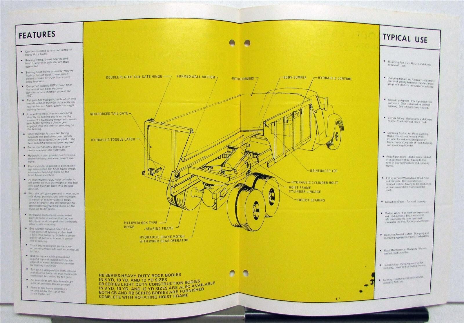 Vintage American Alloy Steel Inc Directional Dump RB-10 HD Construction Folder