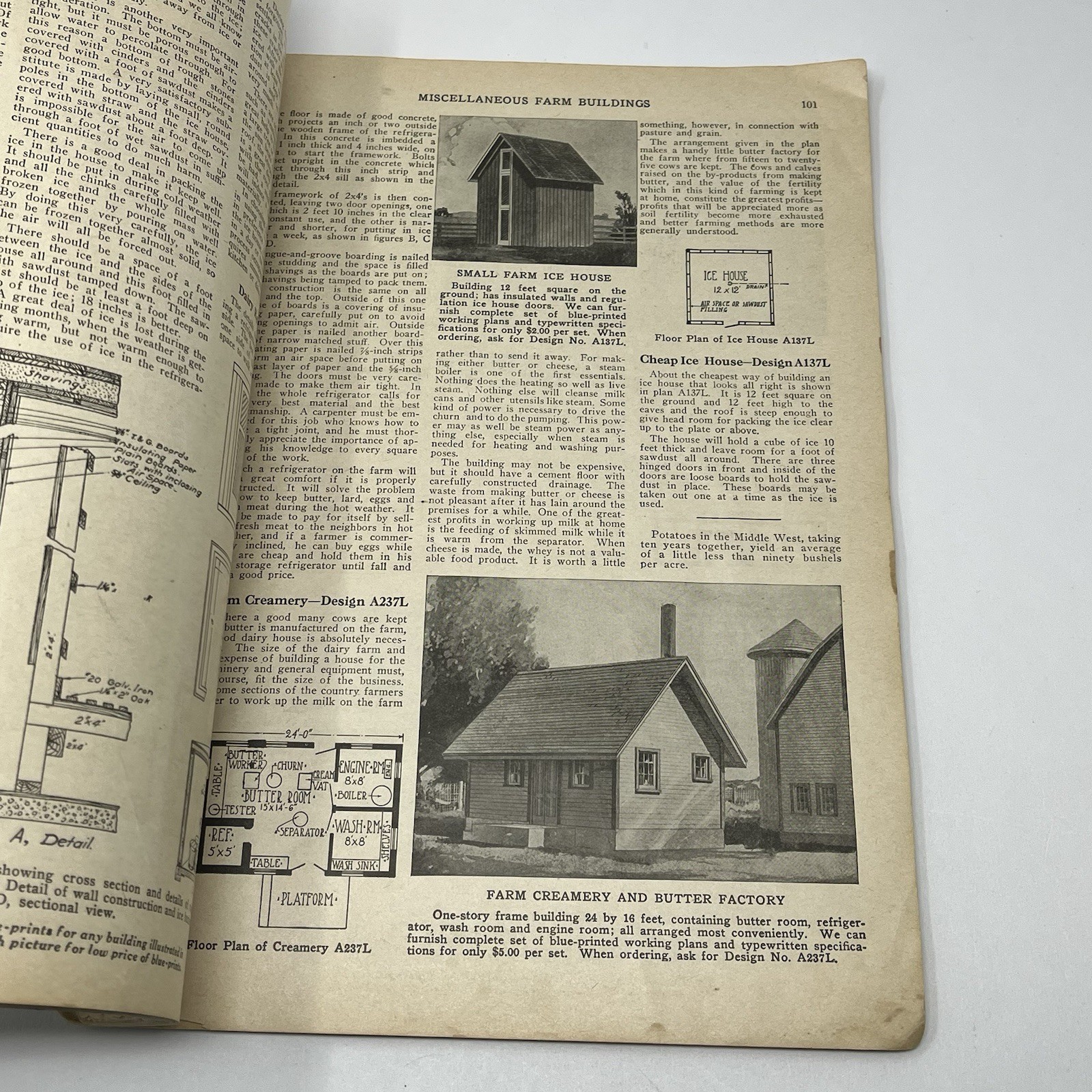 1920&rsquo;s Blueprint Plans Catalog Barns Homes Farm Dairy Cattle Horse Hogs Orchard