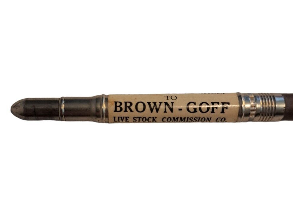 Brown Goff Livestock Commission Co Stock Yards Sioux City IA Bullet Pencil