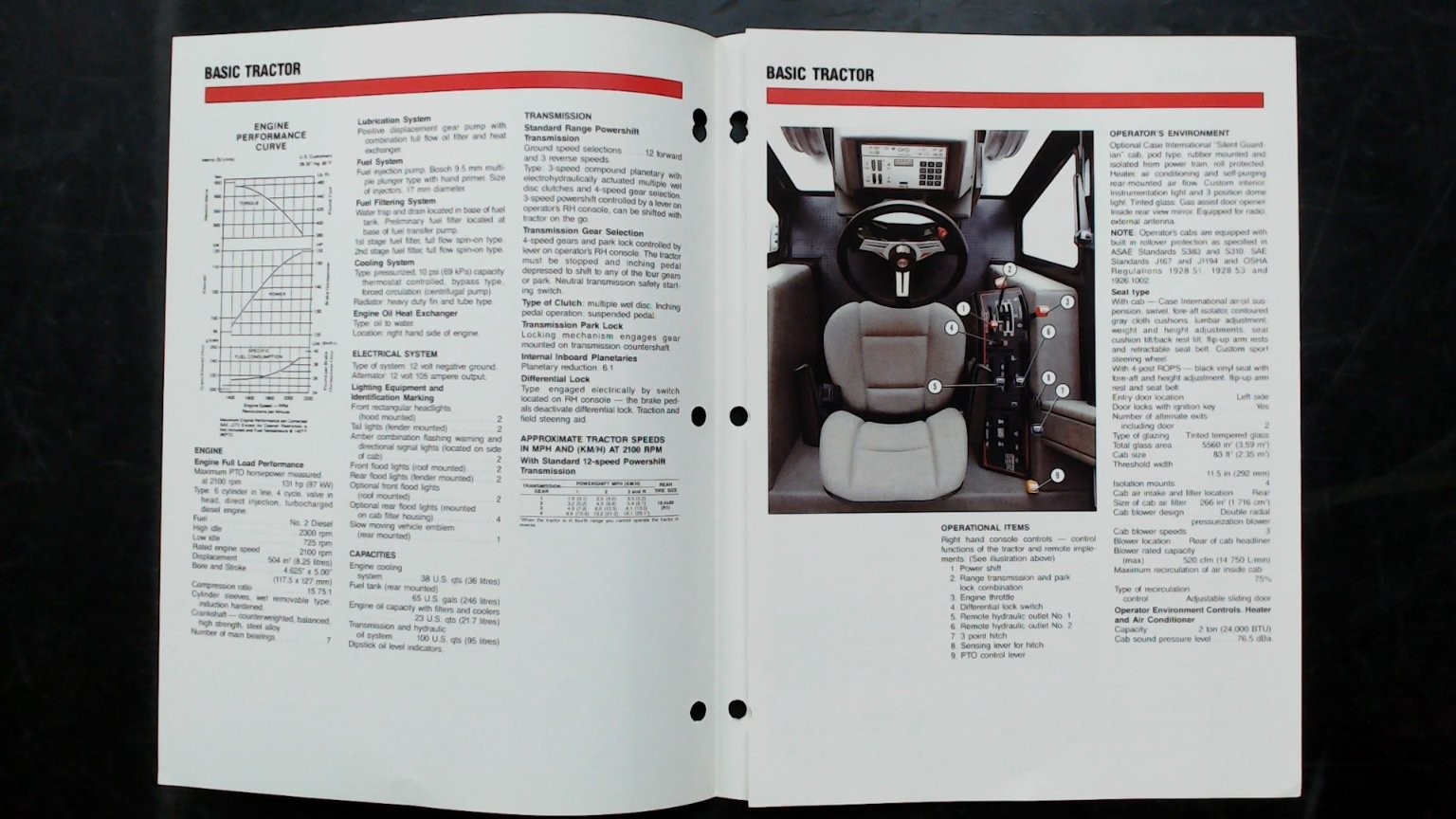 Case IH Model 2294 Tractor Brochure Vintage Agricultural Farming Spec Sheet