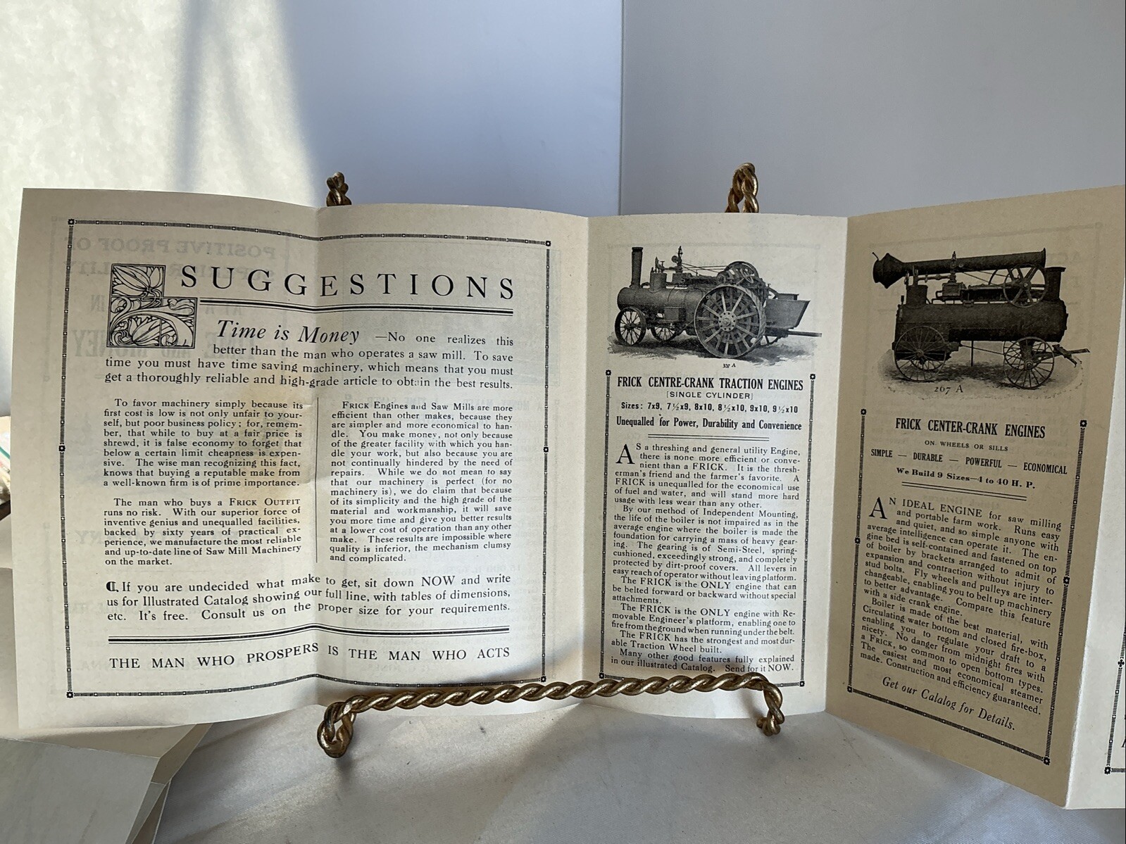 Frick Company Eclipse Machinery Nashville Tn 1913 Advertising Brochure & Letter
