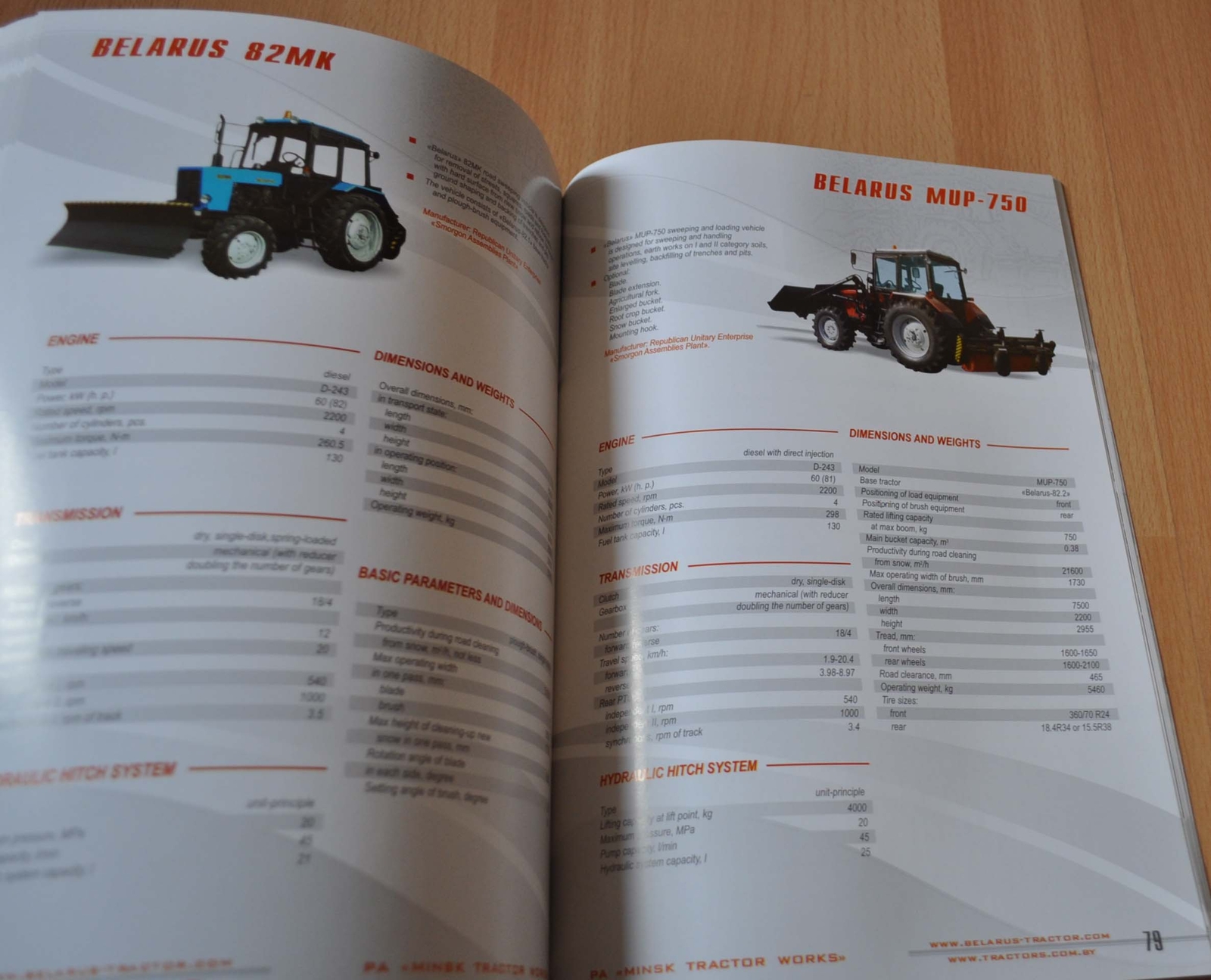 2011 MTZ Belarus Tractor Model Range Agricultural Machinery Brochure Prospekt EN