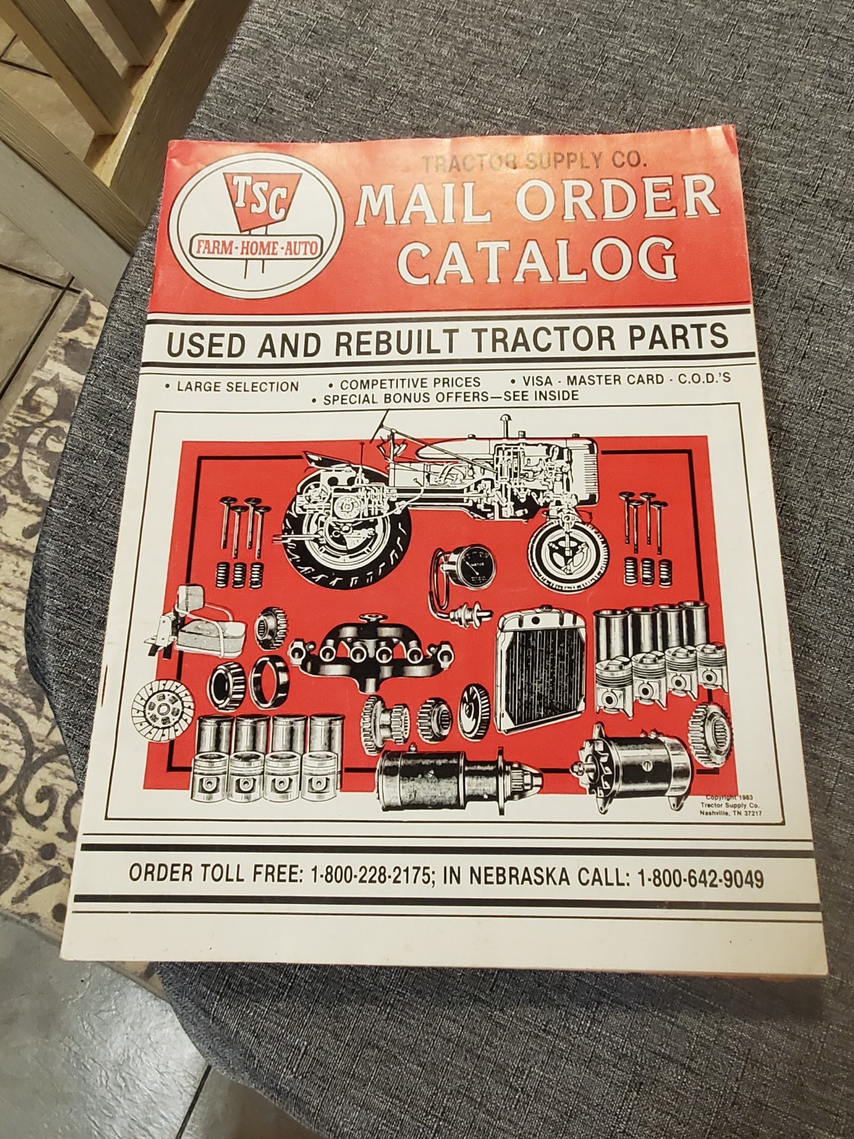 Tractor Supply Co Mail Order Catalog VGC. 1983. Oliver, Ford, John Deere, AC, MF