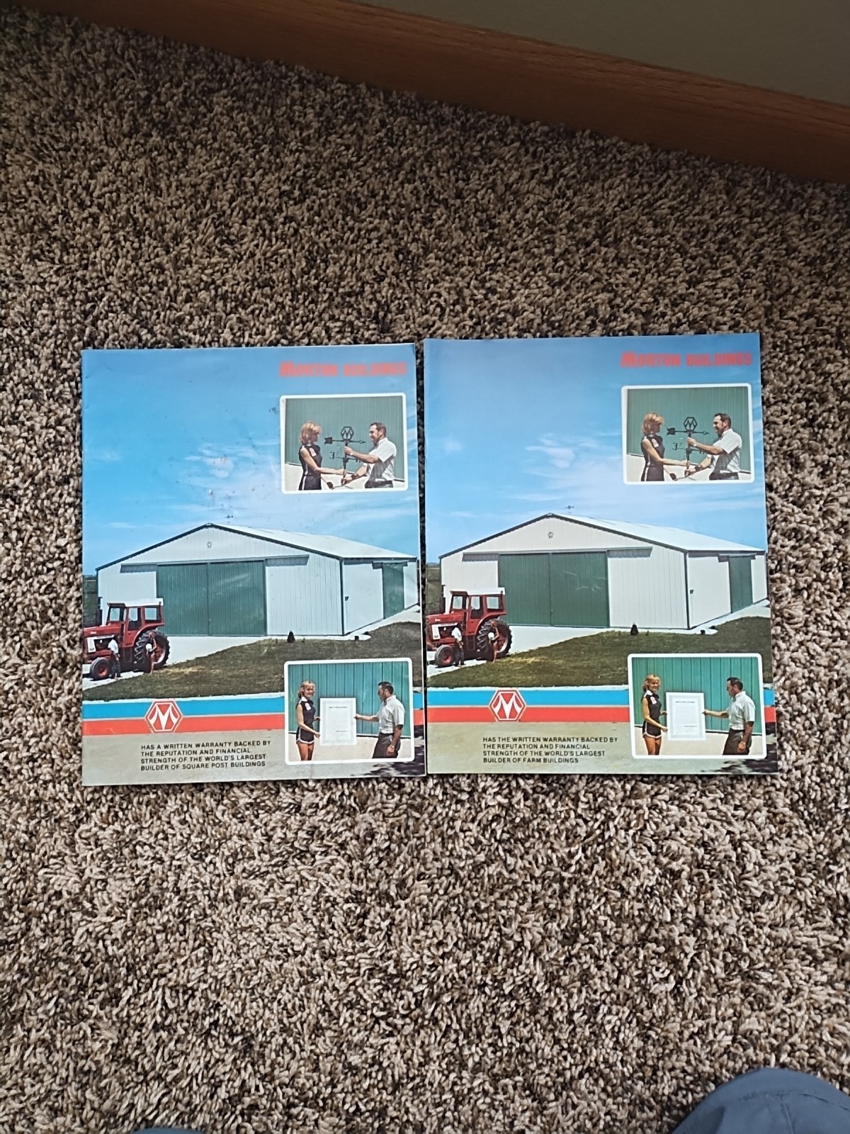 2 Morton Buildings Machine Farm Storage Facilities Sales Brochures 1978 1980