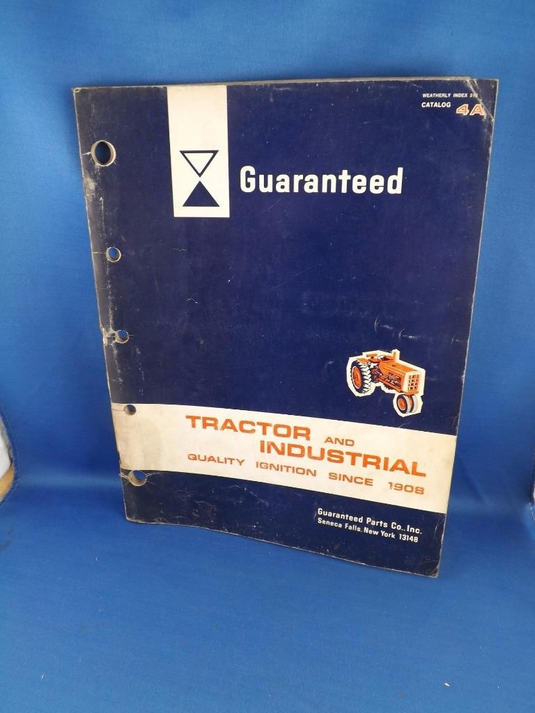 GUARANTEED PARTS CO. CATALOG 4A TRACTOR INDUSTRIAL SUPPLY 1967