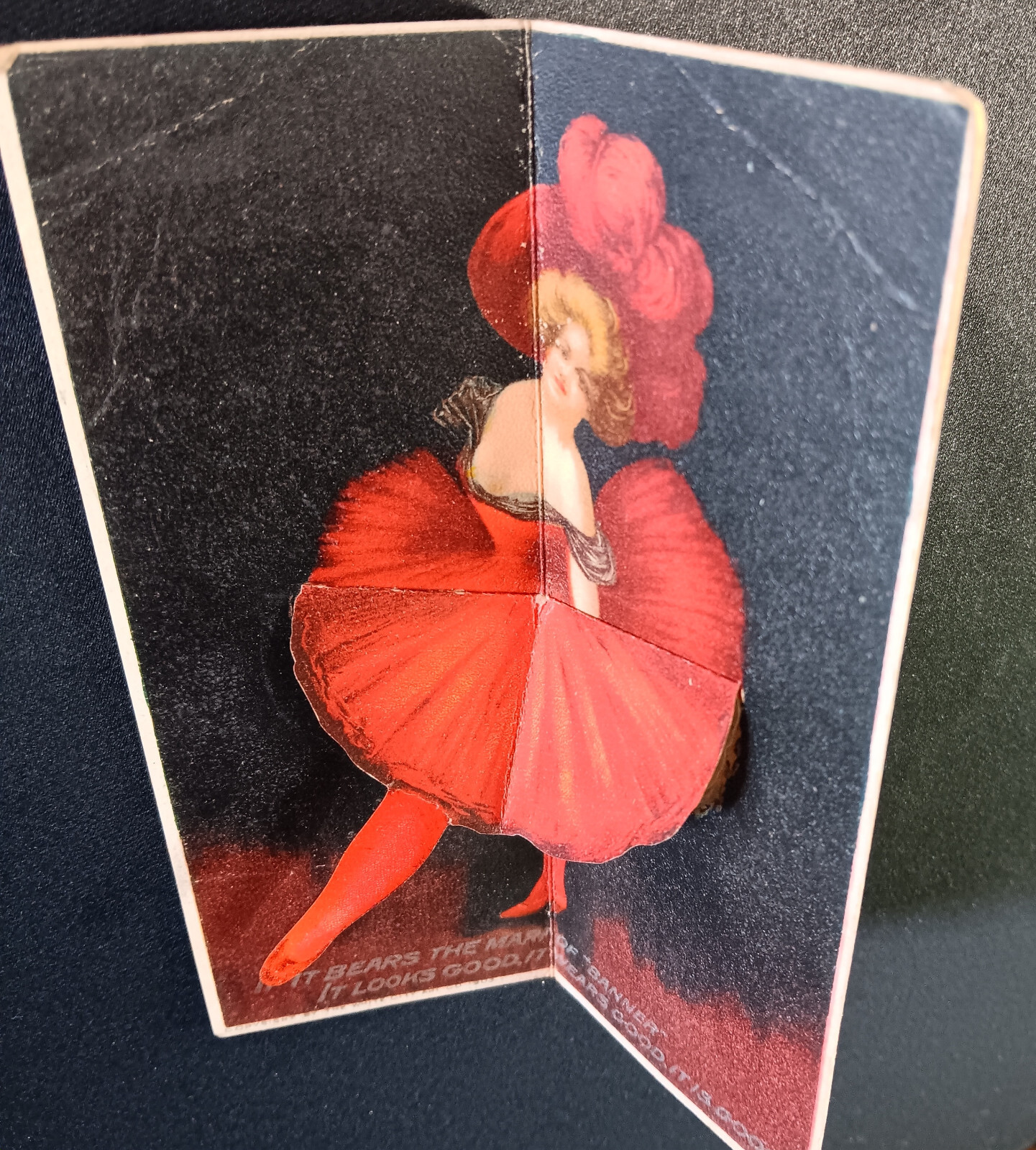 Banner Buggy St Louis Pop-Up 3D Can-Can Kicker Novelty Farm Trade Card SR.fr.bw