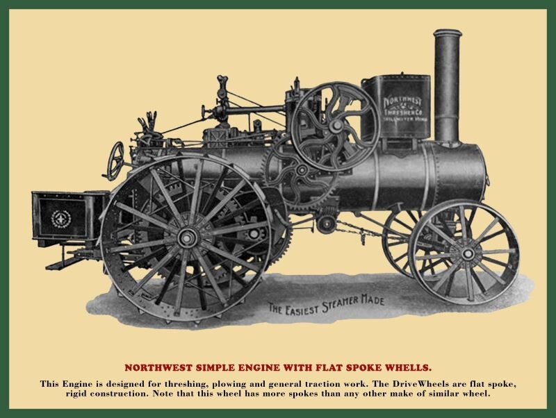 1906 Northwest Thresher Co. Steam Engine NEW Metal Sign: 12×16 Ships Free