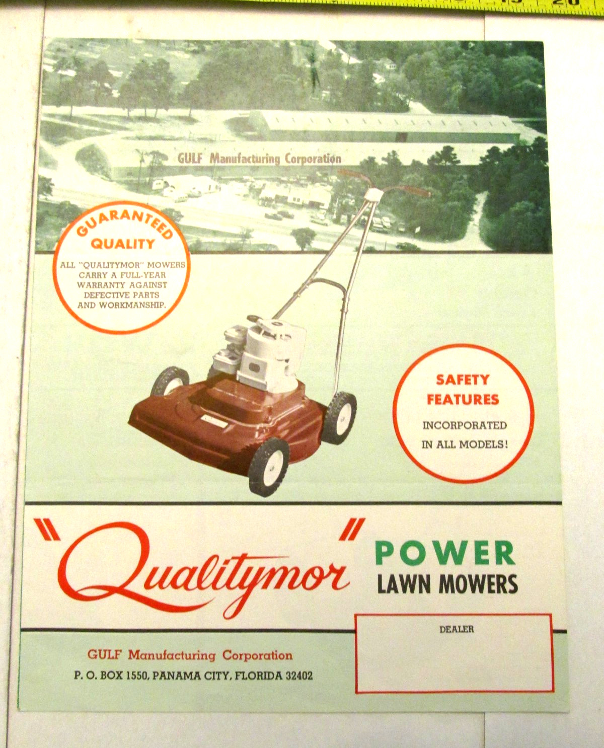 VTG Gulf Qualitymor Power Lawn Mowers Sales Brochure 2p
