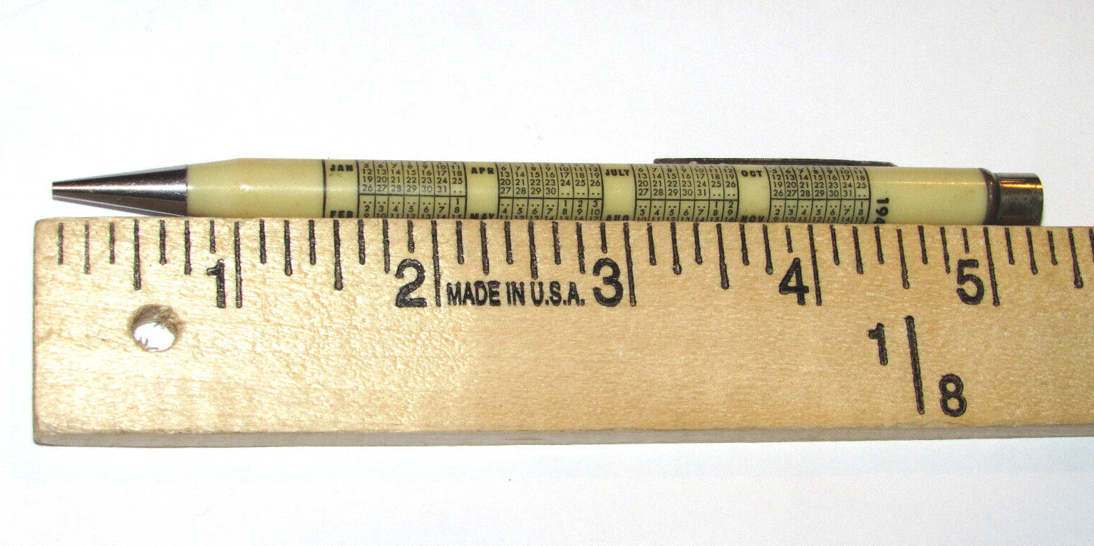 VINTAGE 1947 ADVERTISING CALENDAR MECH PENCIL! FARM & DAIRY EQMNT! BELVIDERE, NJ
