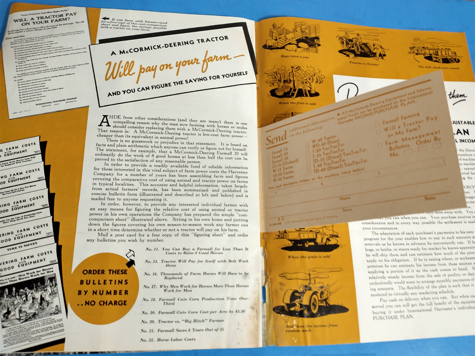 MCCORMICK DEERING 1931 TRACTOR FULL LINE BROCHURE ORIGINAL 32 PAGE BOOKLET
