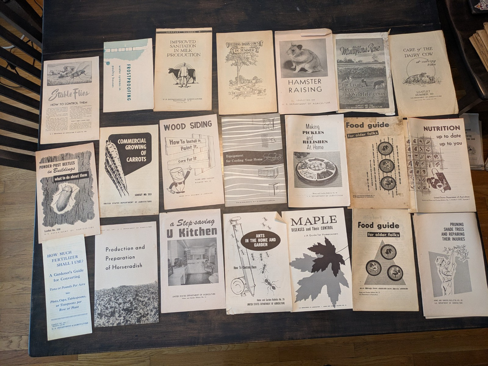 120 Antique US Dept. of Agriculture Farmers Bulletins, Leaflets, 1900-1950&rsquo;s
