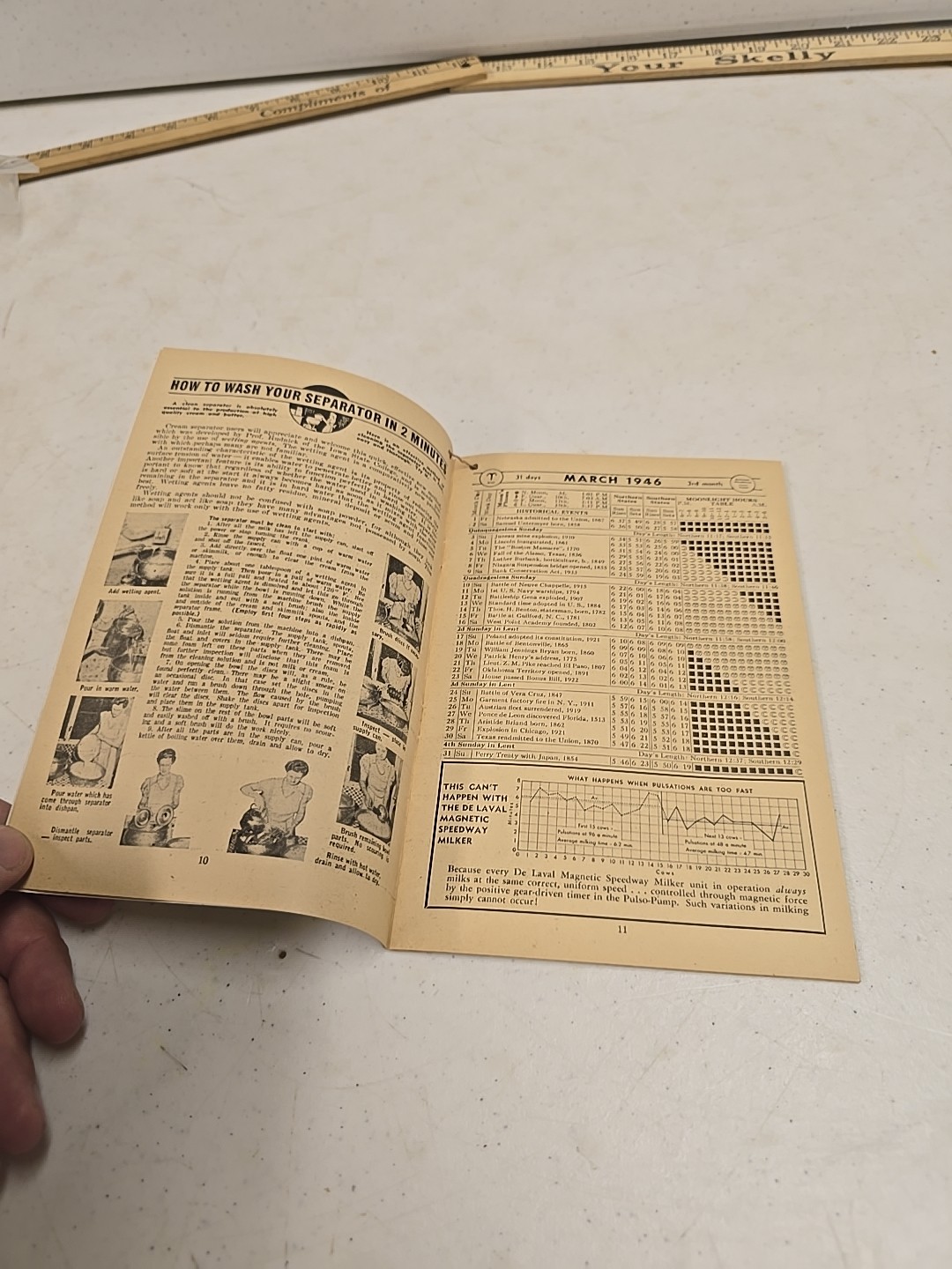 Vintage De Laval Advertising Handy Reference Yearbook 1946 Bridgeport OH
