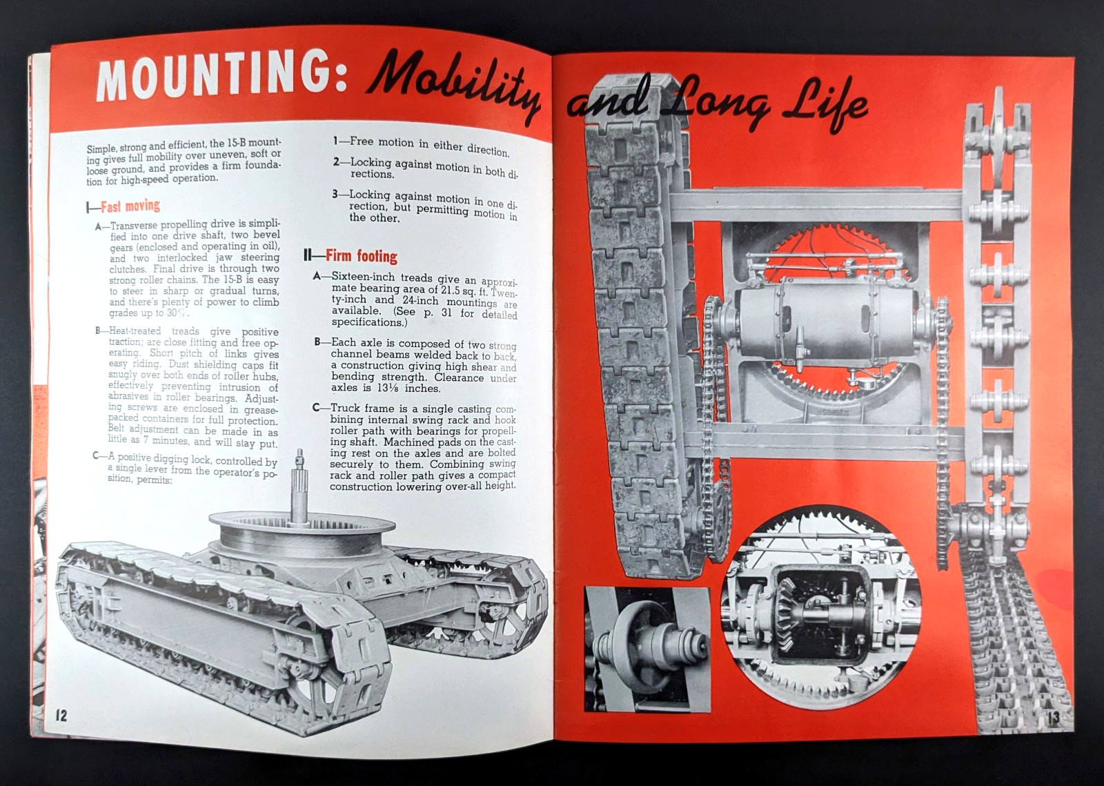 1955 Bucyrus Erie 15-B Brochure Bulletin Shovel Dragline Crane Dragshovel