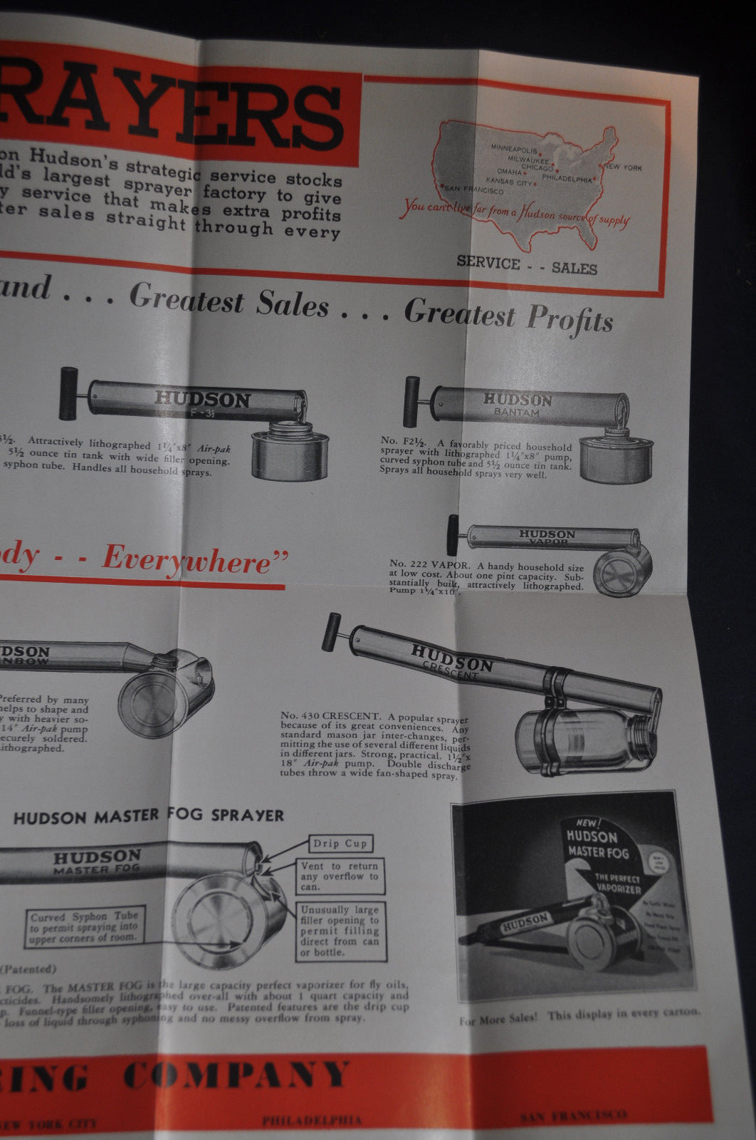 1936 Hudson Continuous Sprayers and Atomizers Brochure